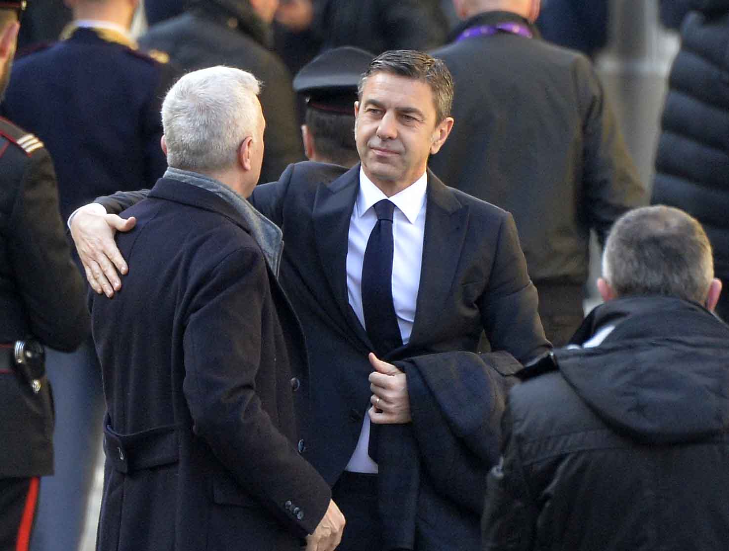 FIORENTINA 08-03-2018 I FUNERALI SOLENNI DEL CAPITANO DAVIDE ASTORI NELLA BASILICA DI SANTA CROCE A FIRENZE. COSTACURTA. SILPRESS/GALASSI SILVANO