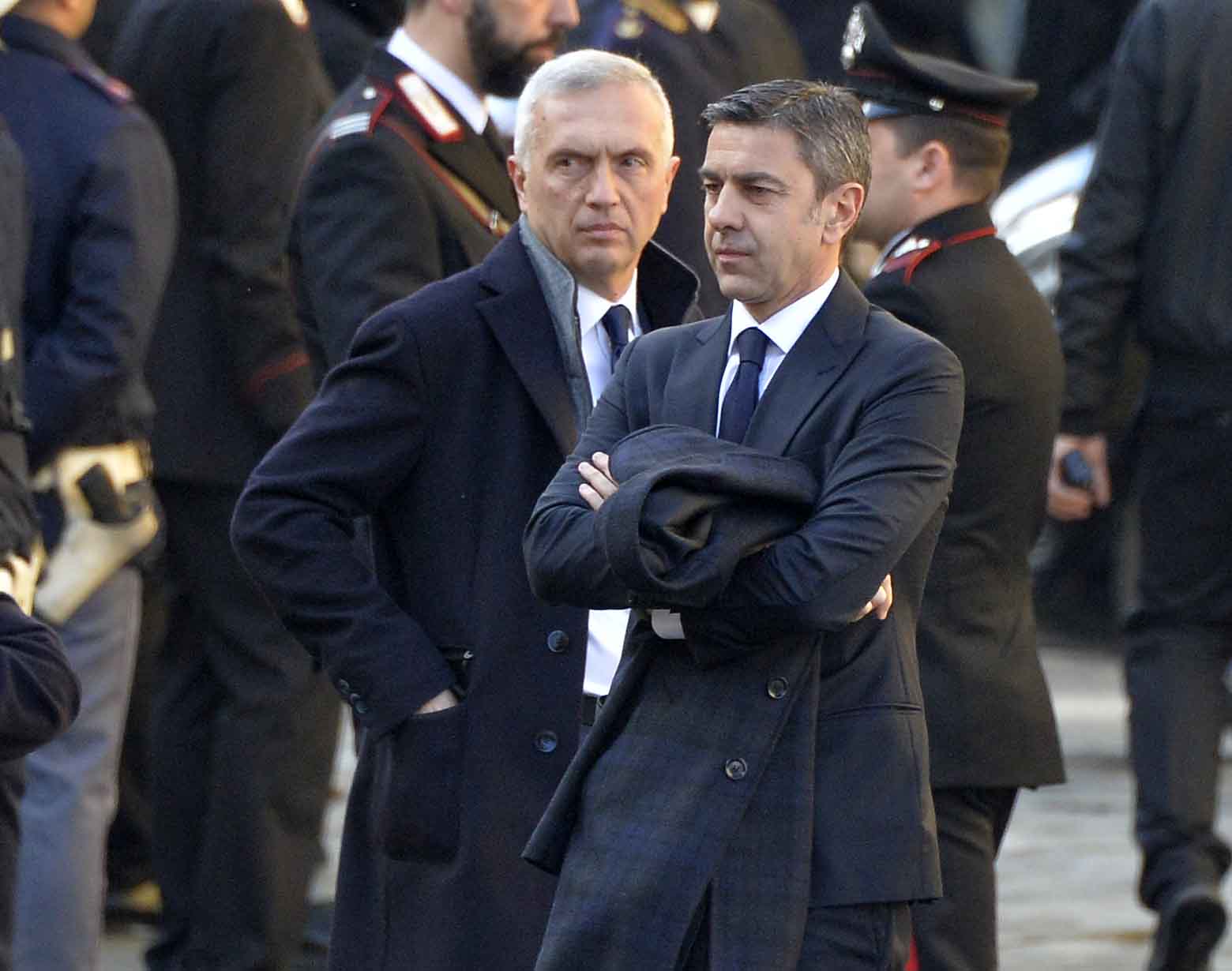FIORENTINA 08-03-2018 I FUNERALI SOLENNI DEL CAPITANO DAVIDE ASTORI NELLA BASILICA DI SANTA CROCE A FIRENZE. COSTACURTA. SILPRESS/GALASSI SILVANO