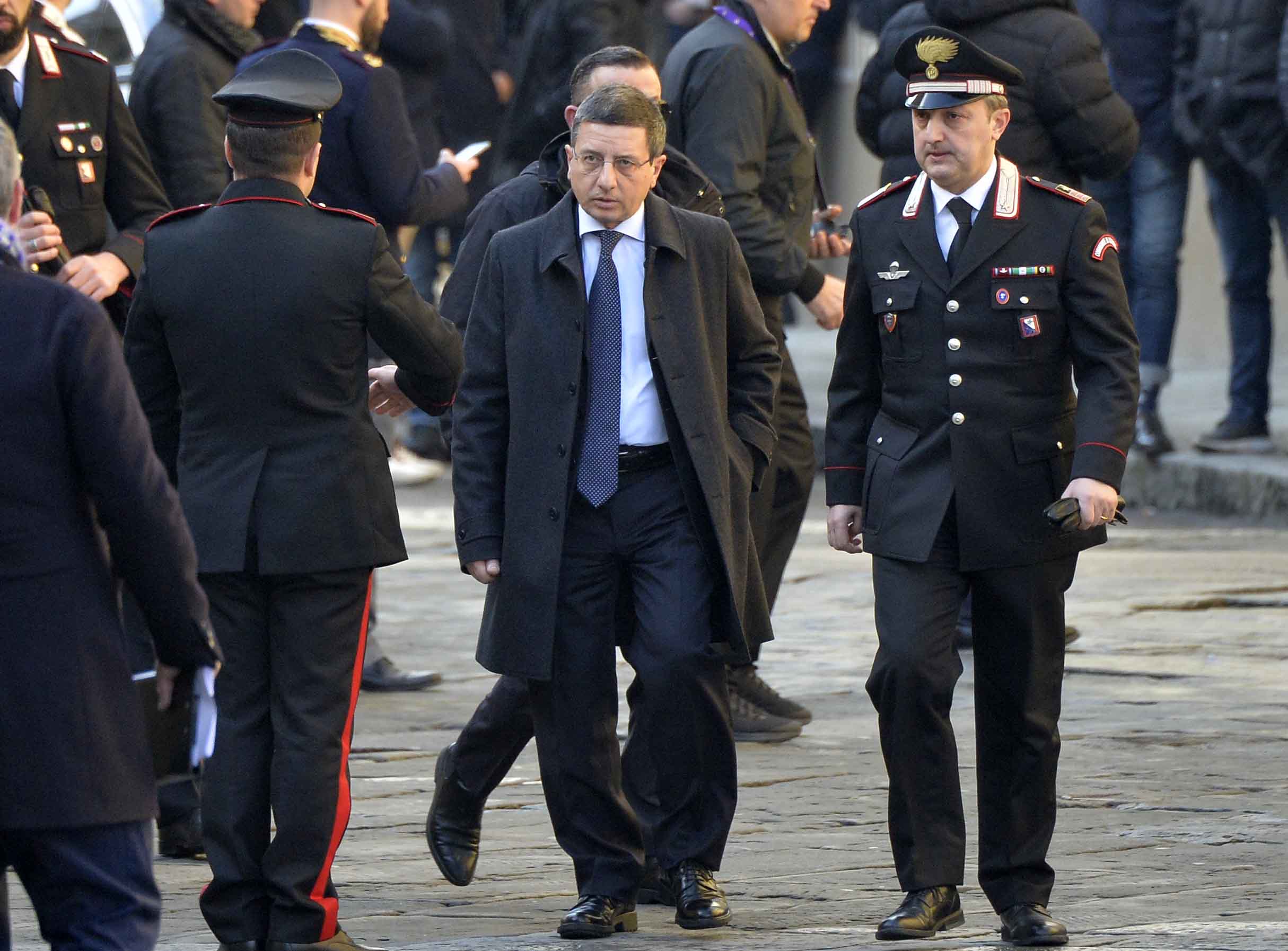 FIORENTINA 08-03-2018 I FUNERALI SOLENNI DEL CAPITANO DAVIDE ASTORI NELLA BASILICA DI SANTA CROCE A FIRENZE. SILPRESS/GALASSI SILVANO