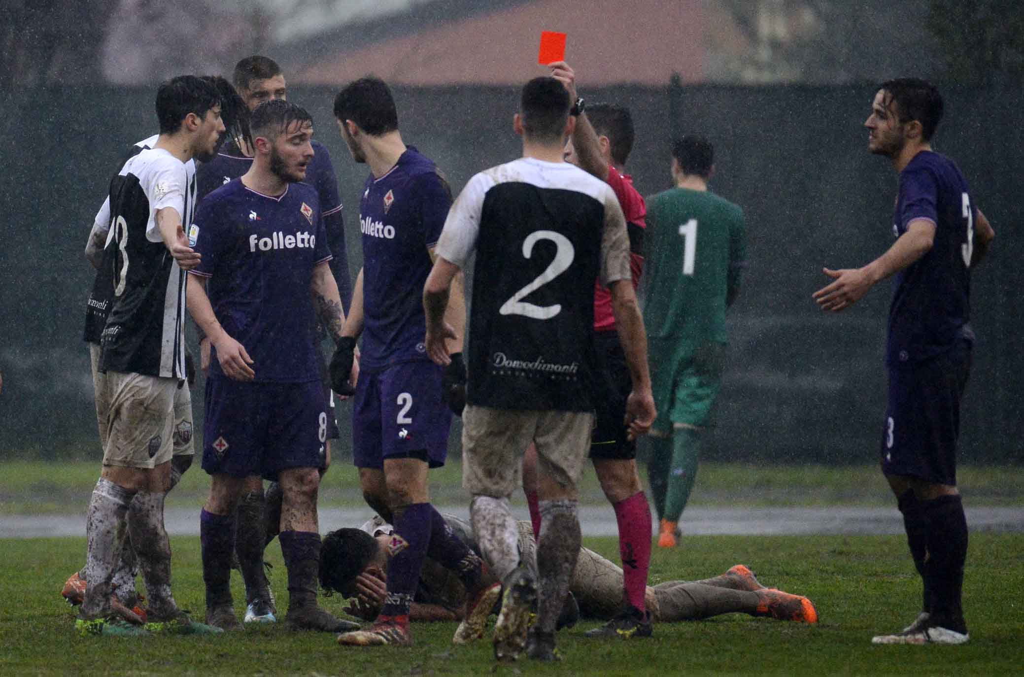 FIORENTINA PRIMAVERA-ASCOLI 15-03-2018. ROSSO PER PIERLUIGI PINTO. SILPRESS/GALASSI SILVANO