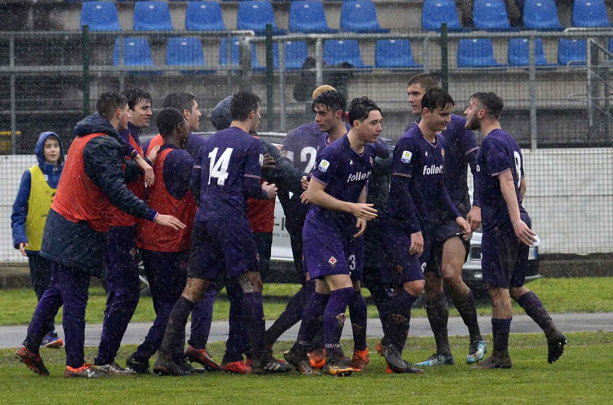 FIORENTINA PRIMAVERA-ASCOLI 15-03-2018. ESULTANZA DI DIAKHATE. SILPRESS/GALASSI SILVANO