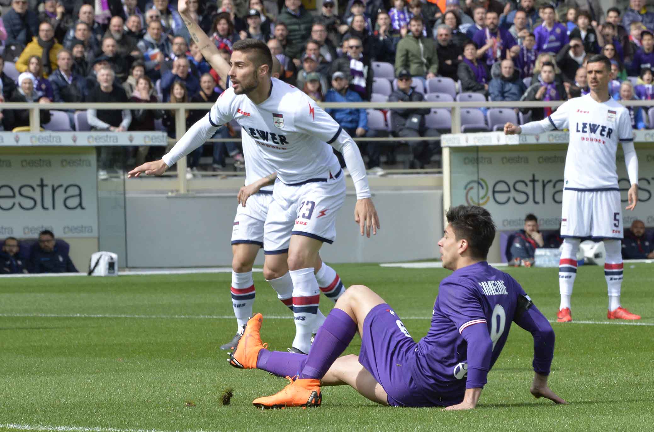 FIORENTINA-CROTONE 31-03-2018 GOL DI GIOVANI SIMEONE. SILPRESS/GALASSI SILVANO