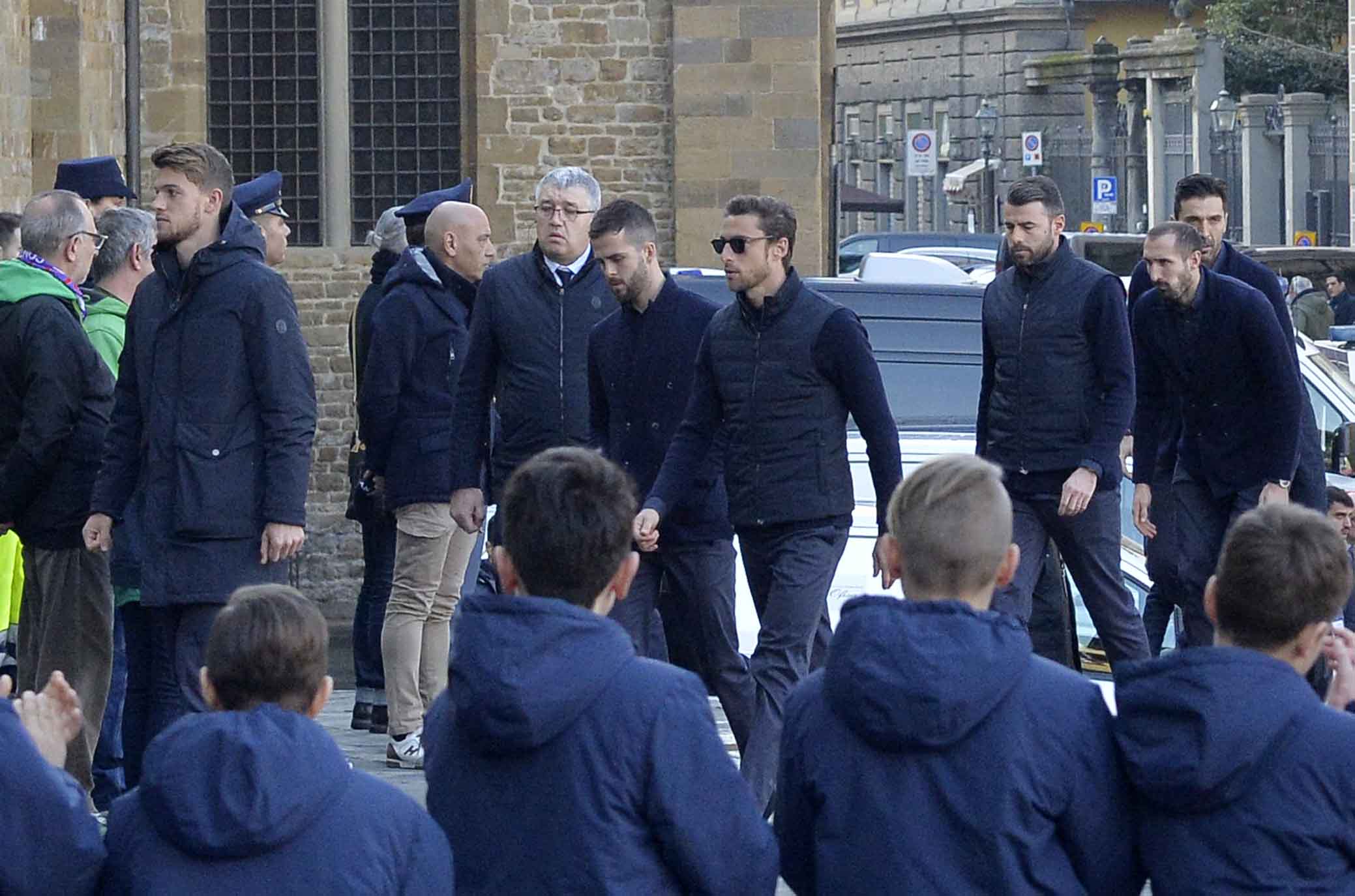 FIORENTINA 08-03-2018 I FUNERALI SOLENNI DEL CAPITANO DAVIDE ASTORI NELLA BASILICA DI SANTA CROCE A FIRENZE. JUVENTUS. SILPRESS/GALASSI SILVANO