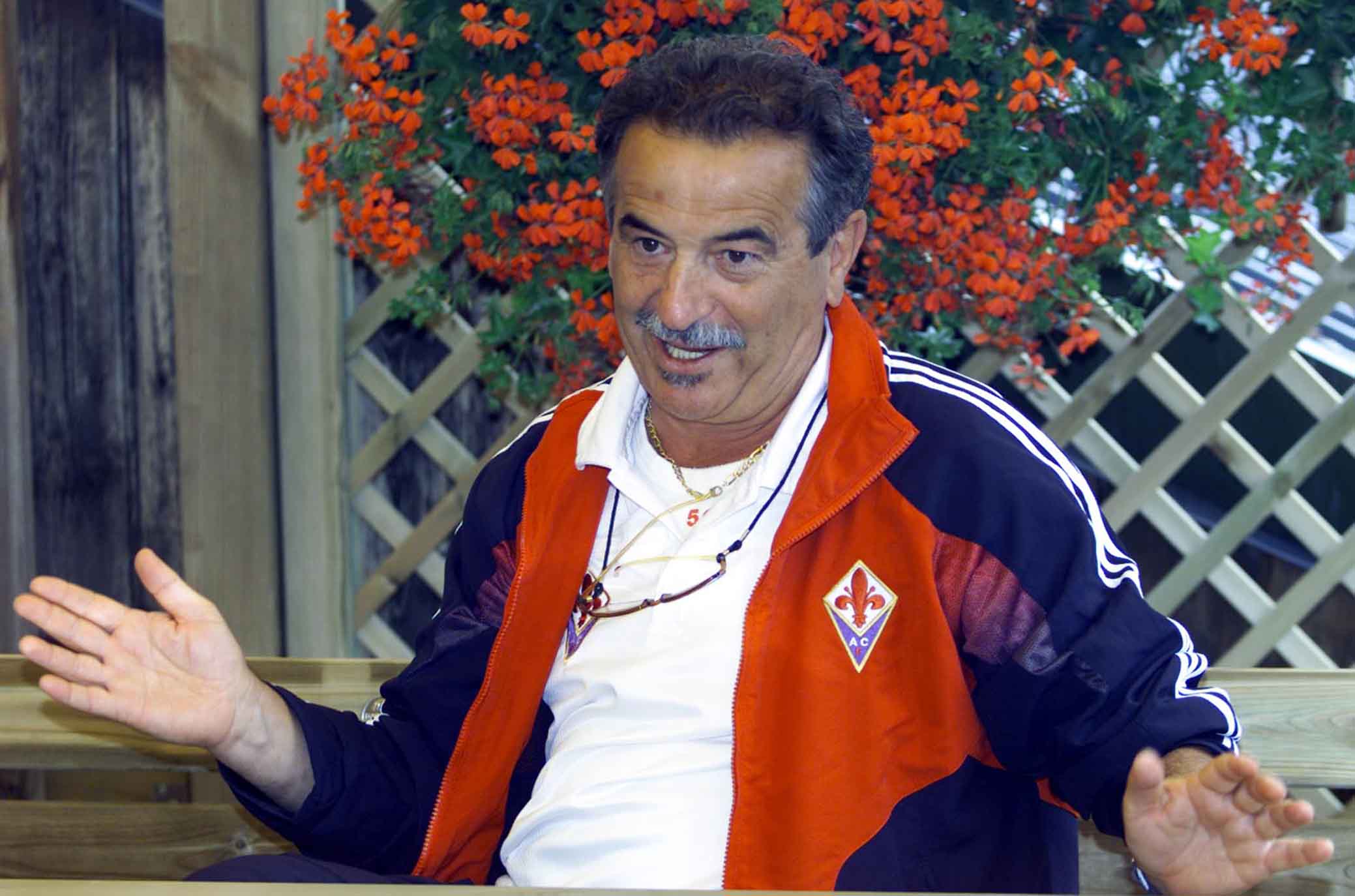 Fiorentina.Vigo di Fassa. Mondonico in conferenza stampa.