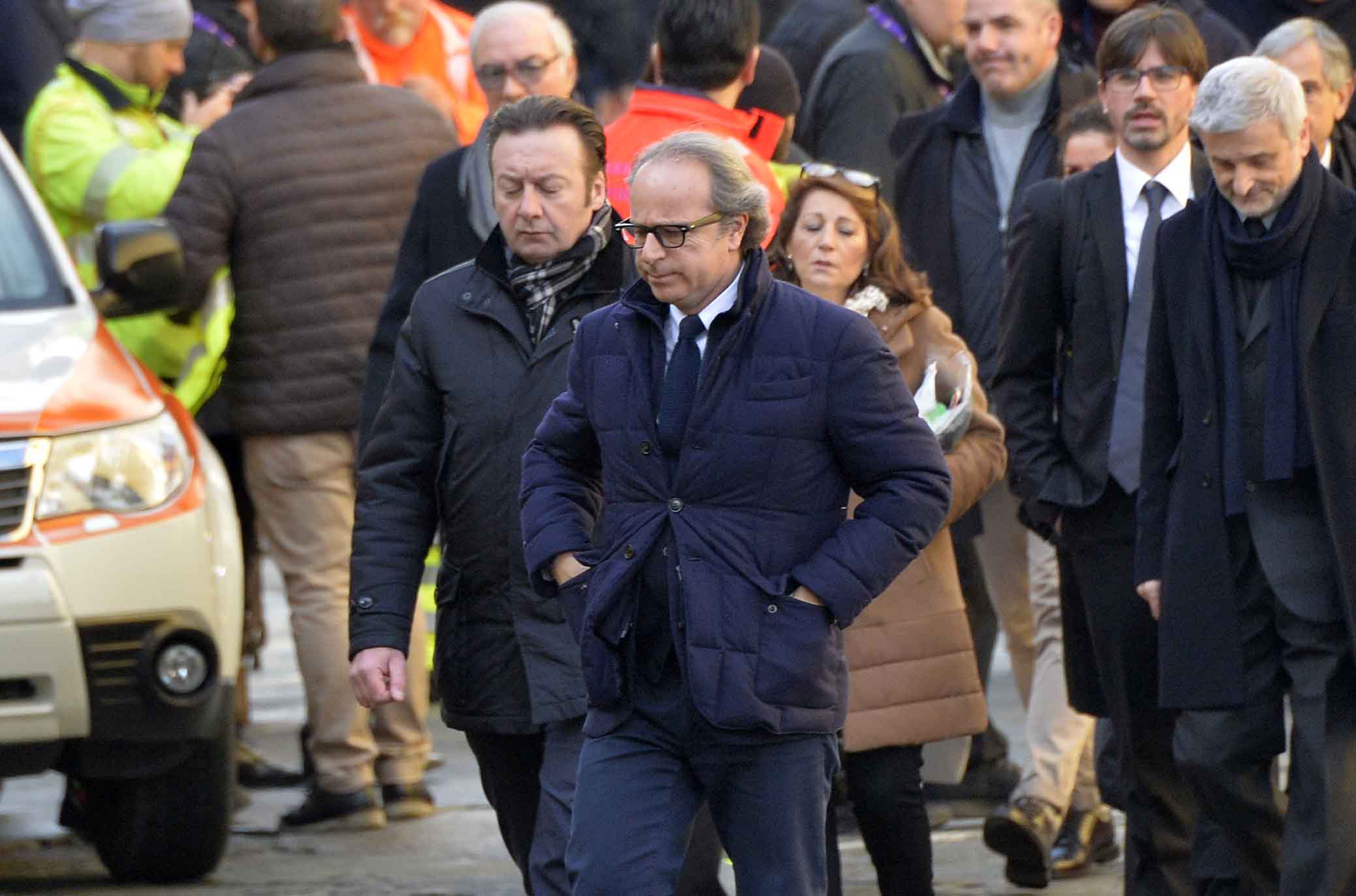 FIORENTINA 08-03-2018 I FUNERALI SOLENNI DEL CAPITANO DAVIDE ASTORI NELLA BASILICA DI SANTA CROCE A FIRENZE. ANDREA DELLA VALLE. SILPRESS/GALASSI SILVANO
