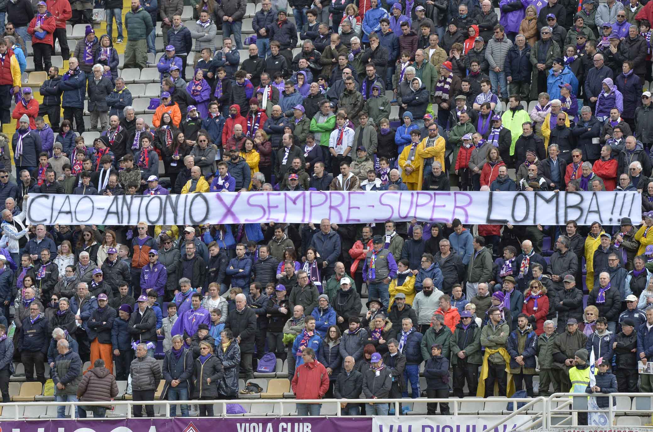 FIORENTINA-CROTONE 31-03-2018 STRISCIONE. SILPRESS/GALASSI SILVANO