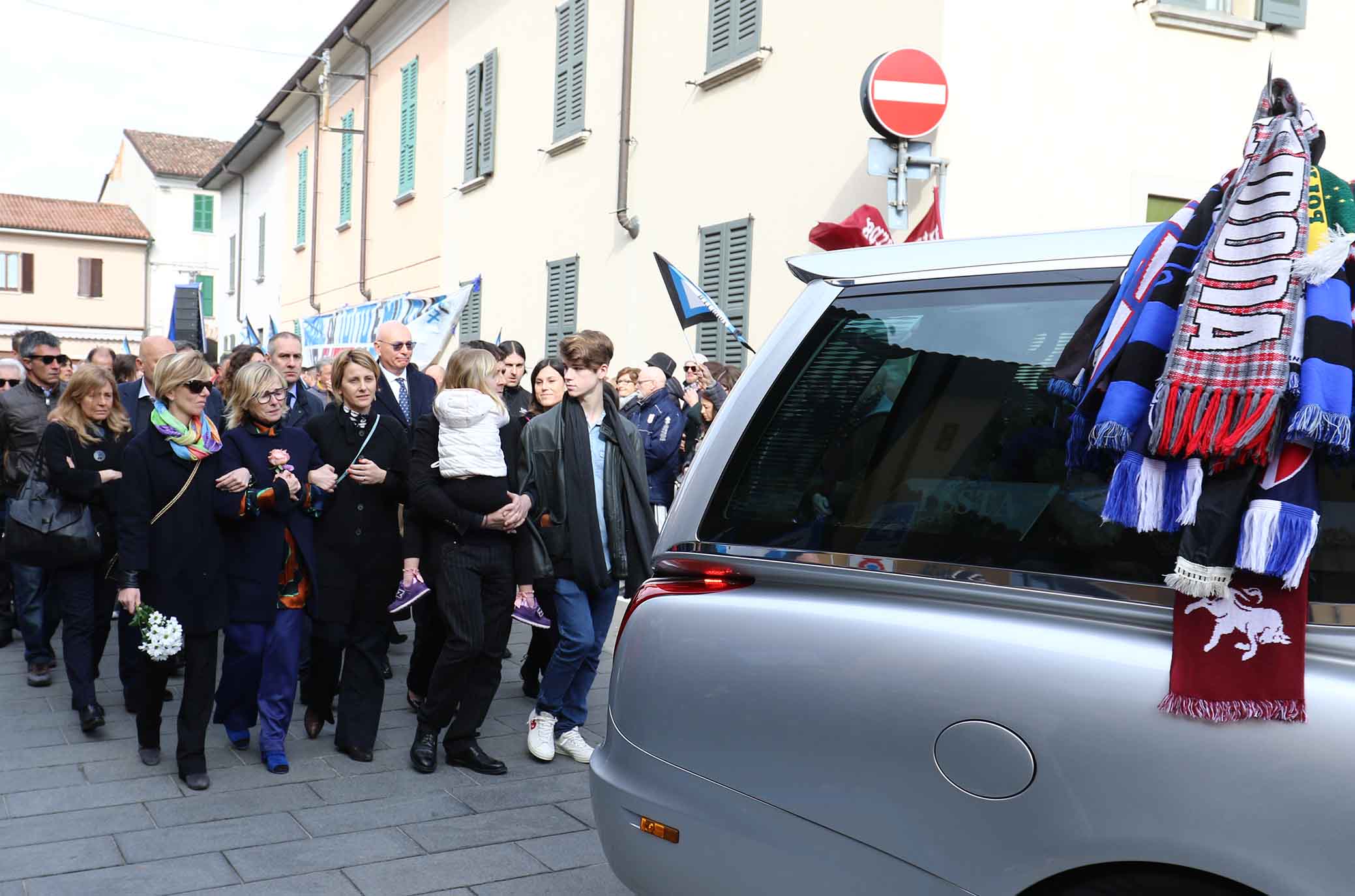 31-03-2018 Rivolta D'Adda Ph Alberto Mariani Silpress , funerali di Emiliano Mondonico allenatore Fiorentina ,Atalanta,Torino, Albinoleffe Nella Foto, la cerimonia di Emiliano Mondonico