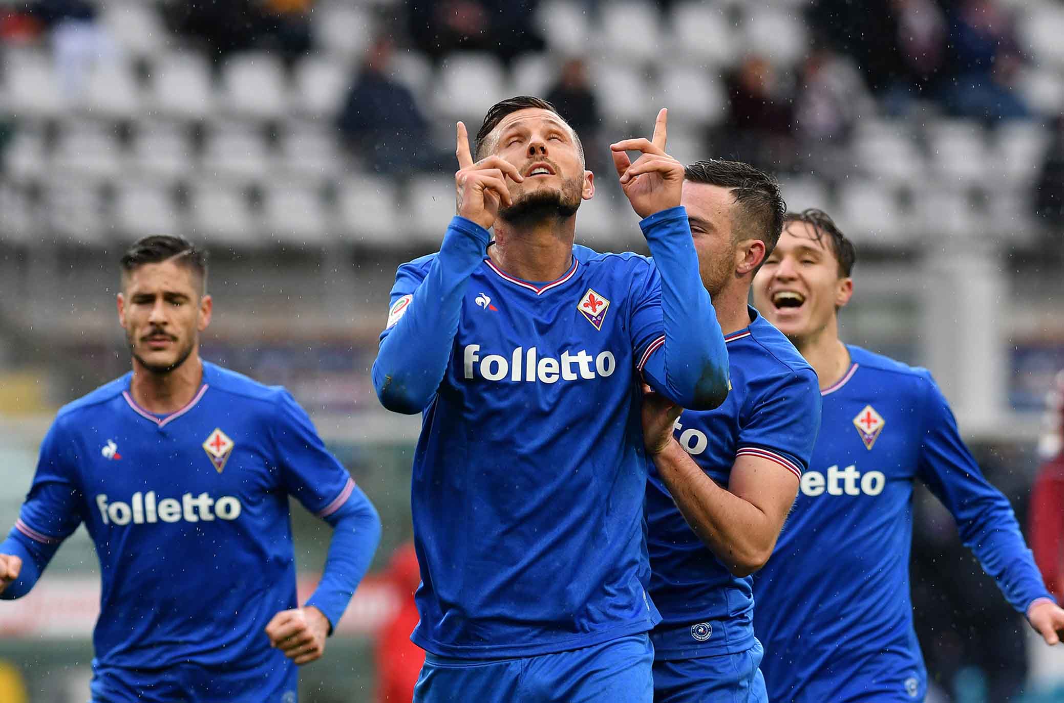 TORINO-FIORENTINA 18-03-2018. ESULTANZA DI CYRIL THEREAU. SILPRESS