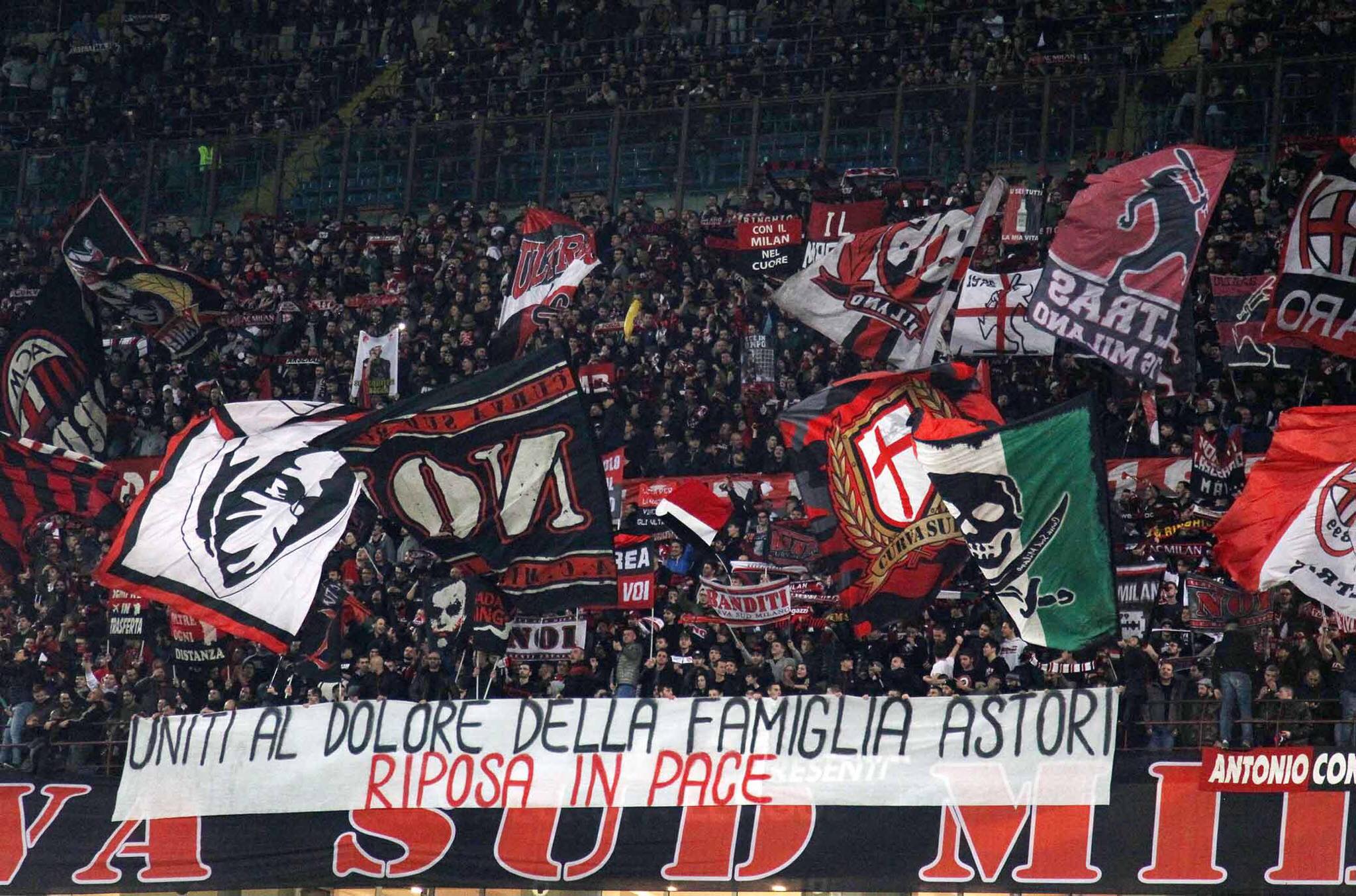 Milan in Europa League nel ricordo di Astori