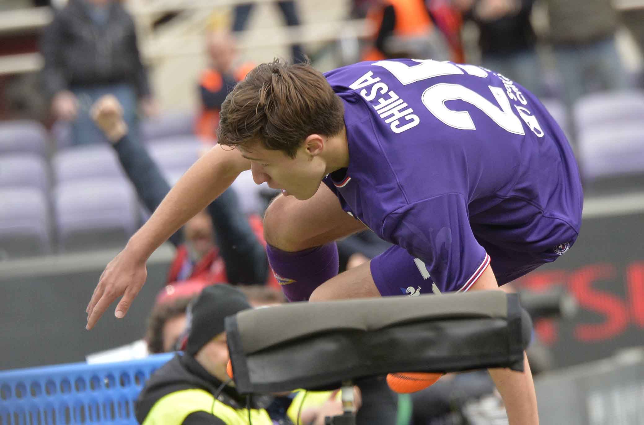 FIORENTINA-CROTONE 31-03-2018 ESULTANZA DI FEDERICO CHIESA. SILPRESS/GALASSI SILVANO