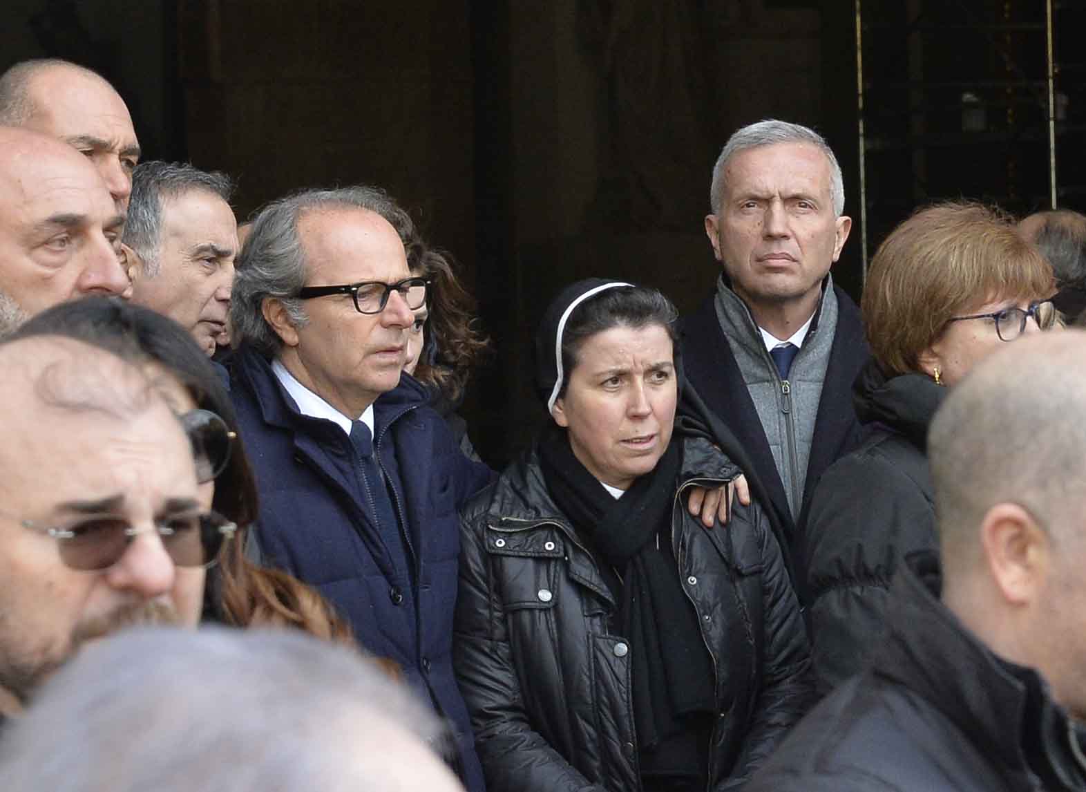 FIORENTINA 08-03-2018 I FUNERALI SOLENNI DEL CAPITANO DAVIDE ASTORI NELLA BASILICA DI SANTA CROCE A FIRENZE. ANDREA DELLA VALLE E SANDRO MENCUCCI. SILPRESS/GALASSI SILVANO