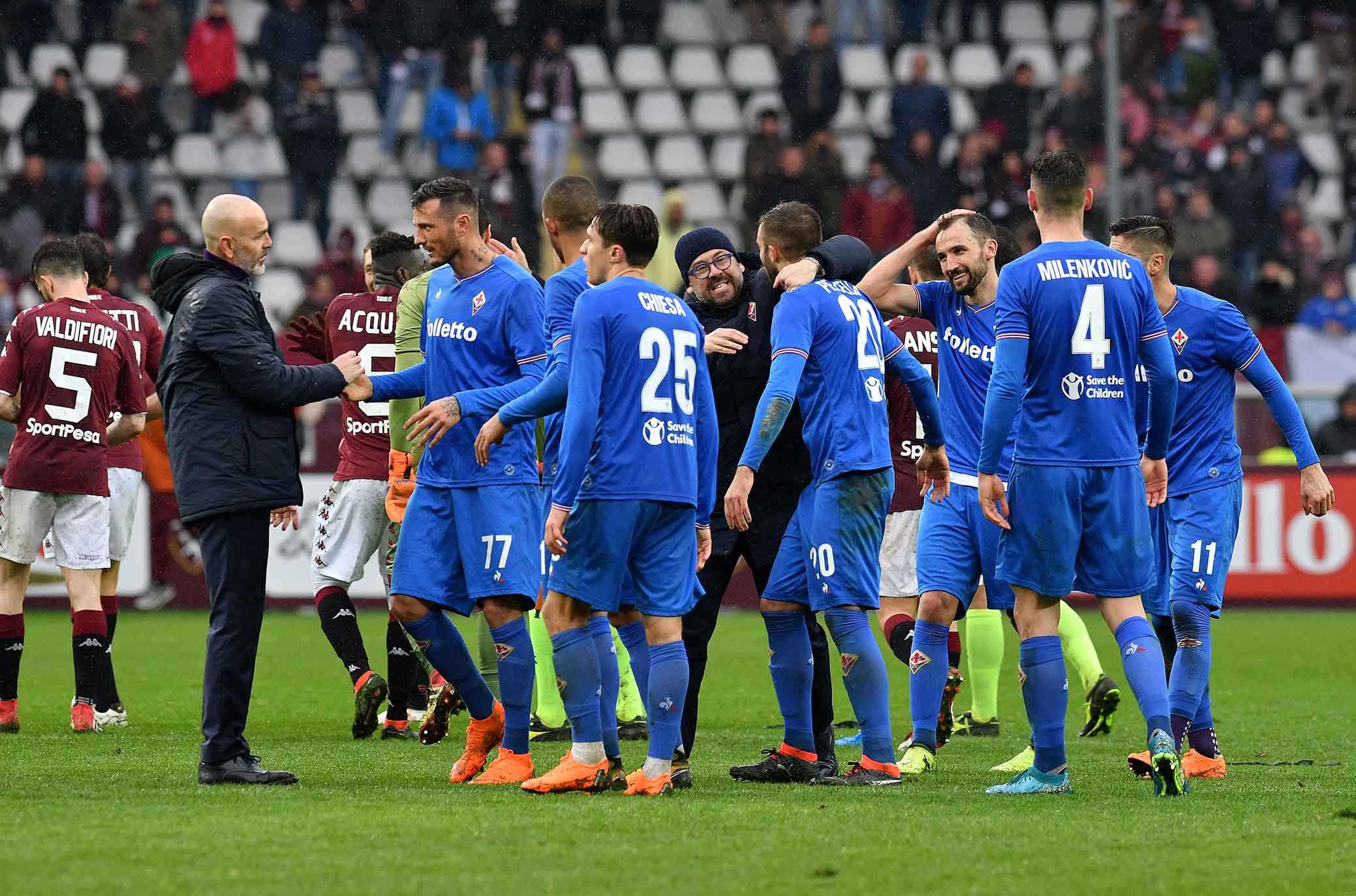 TORINO-FIORENTINA 18-03-2018. ESULTANZA FINALE. SILPRESS