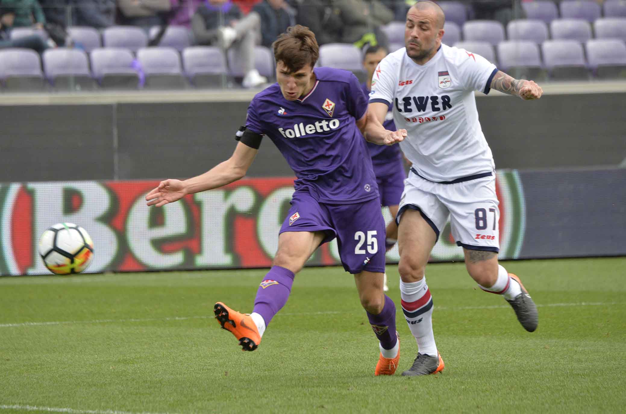 FIORENTINA-CROTONE 31-03-2018 GOL DI FEDERICO CHIESA. SILPRESS/GALASSI SILVANO