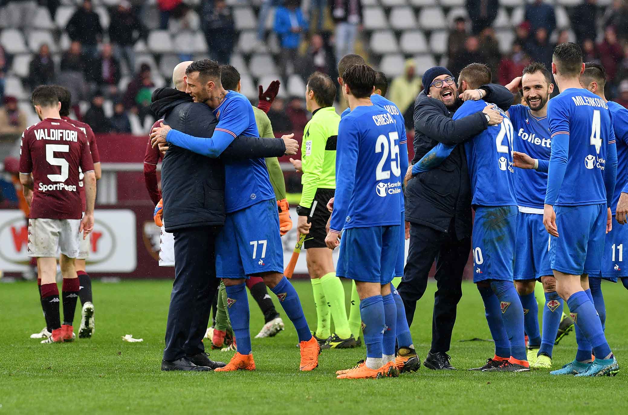 TORINO-FIORENTINA 18-03-2018. ESULTANZA FINALE. SILPRESS