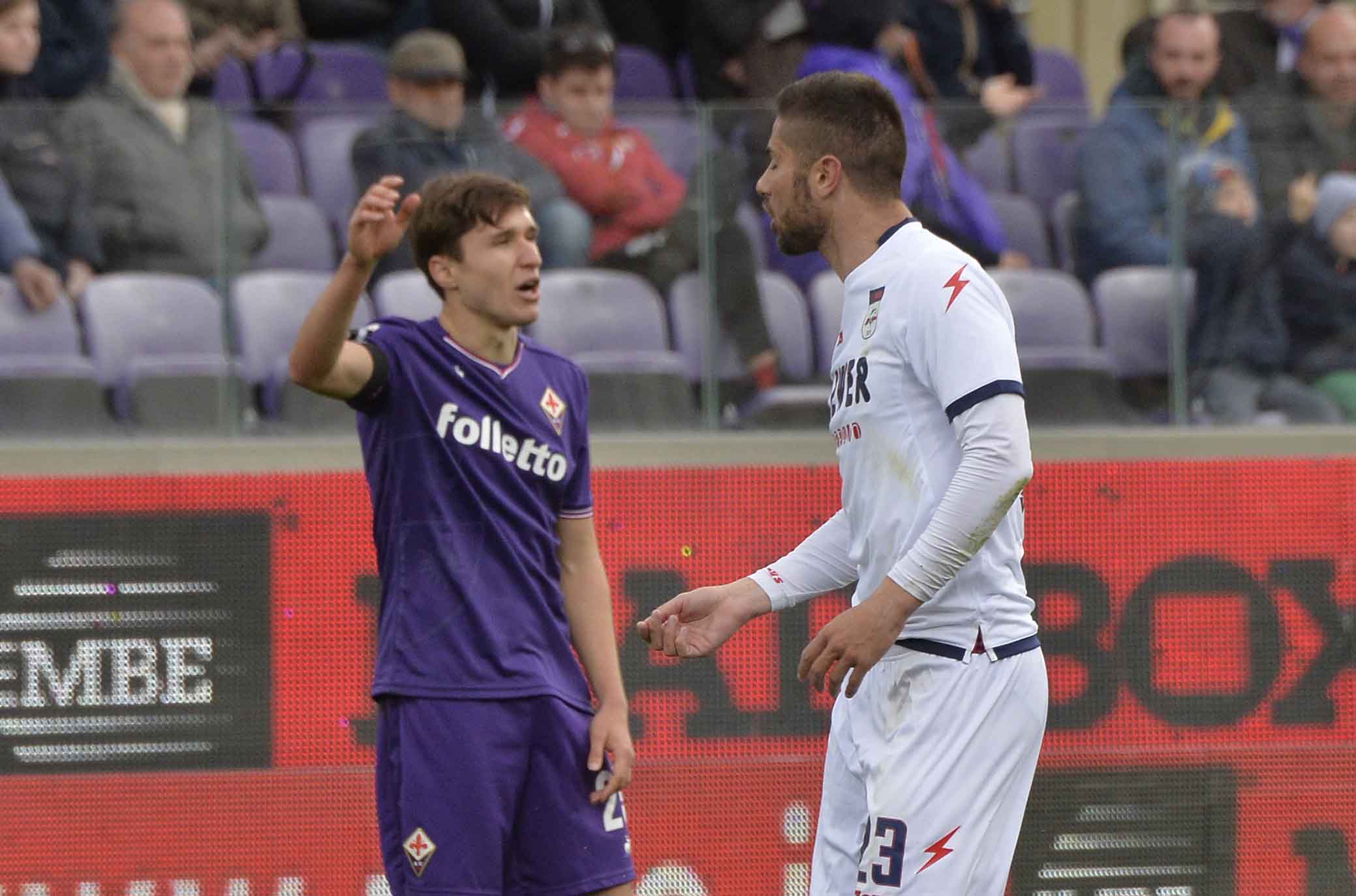 FIORENTINA-CROTONE 31-03-2018 FEDERICO CHIESA E CAPUANO. SILPRESS/GALASSI SILVANO