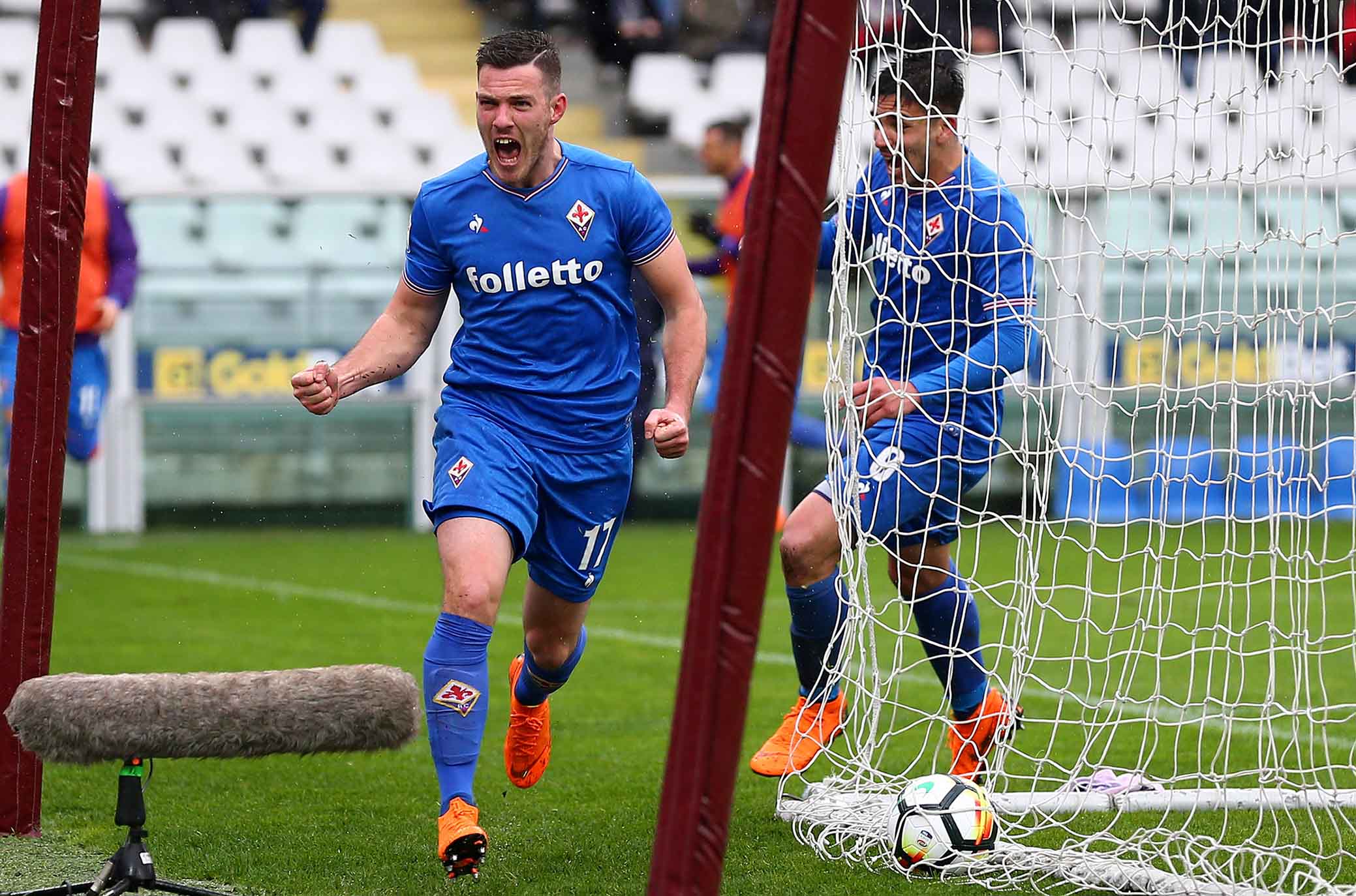 TORINO-FIORENTINA 18-03-2018. ESULTANZA DI JORDAN VERETOUT. SILPRESS