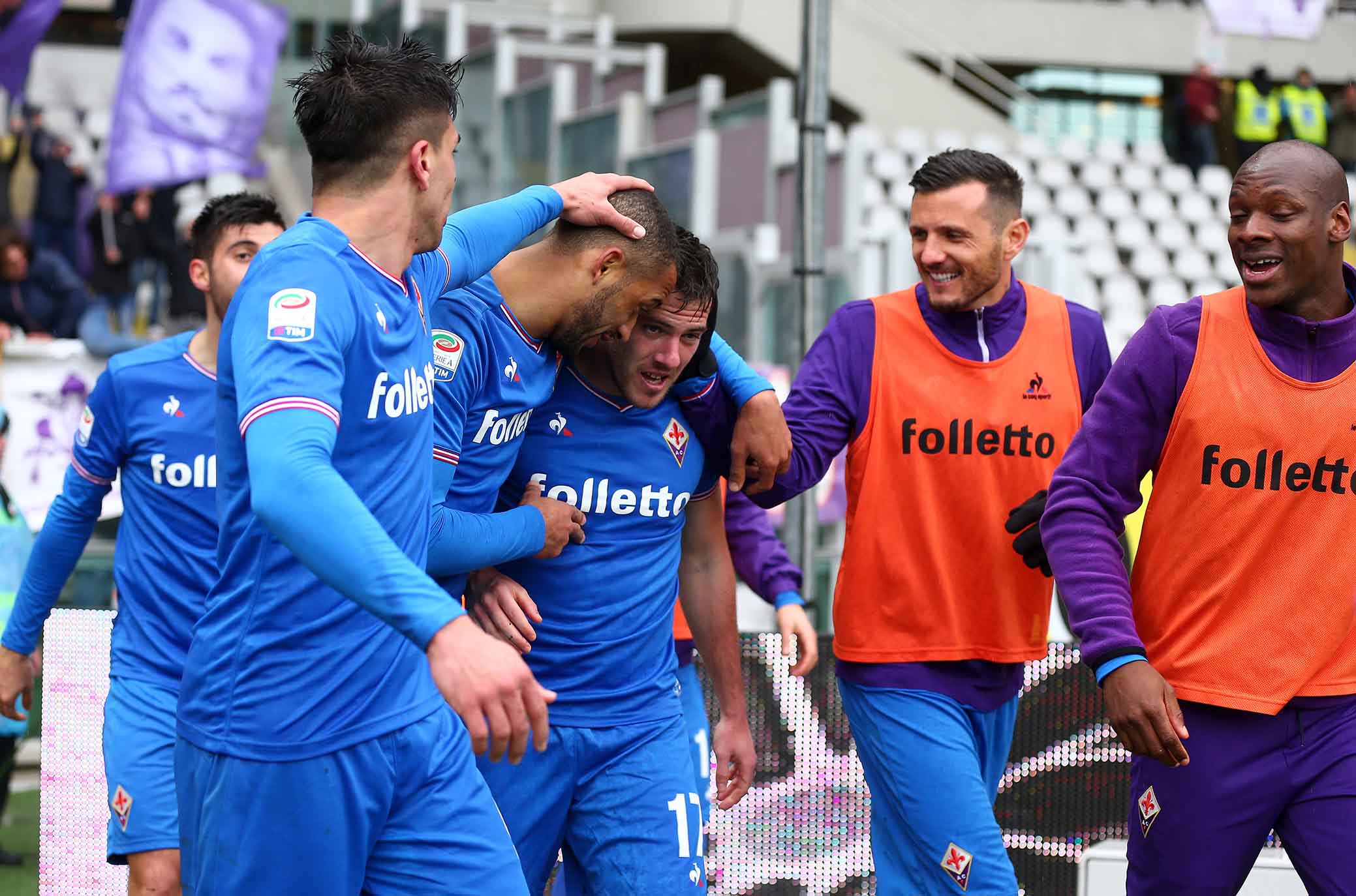 TORINO-FIORENTINA 18-03-2018. ESULTANZA DI JORDAN VERETOUT. SILPRESS
