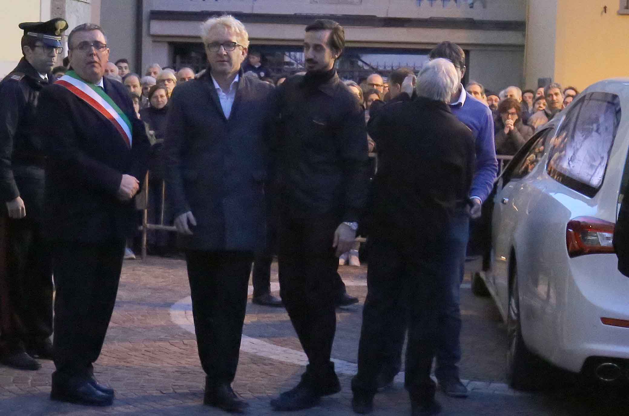 BERGAMO- SAN PELLEGRINO 08-03-2018. FUNERALI DI DAVIDE ASTORI ALL'ARRIVO A SAN PELLEGRINO. SILPRESS/GALASSI SILVANO