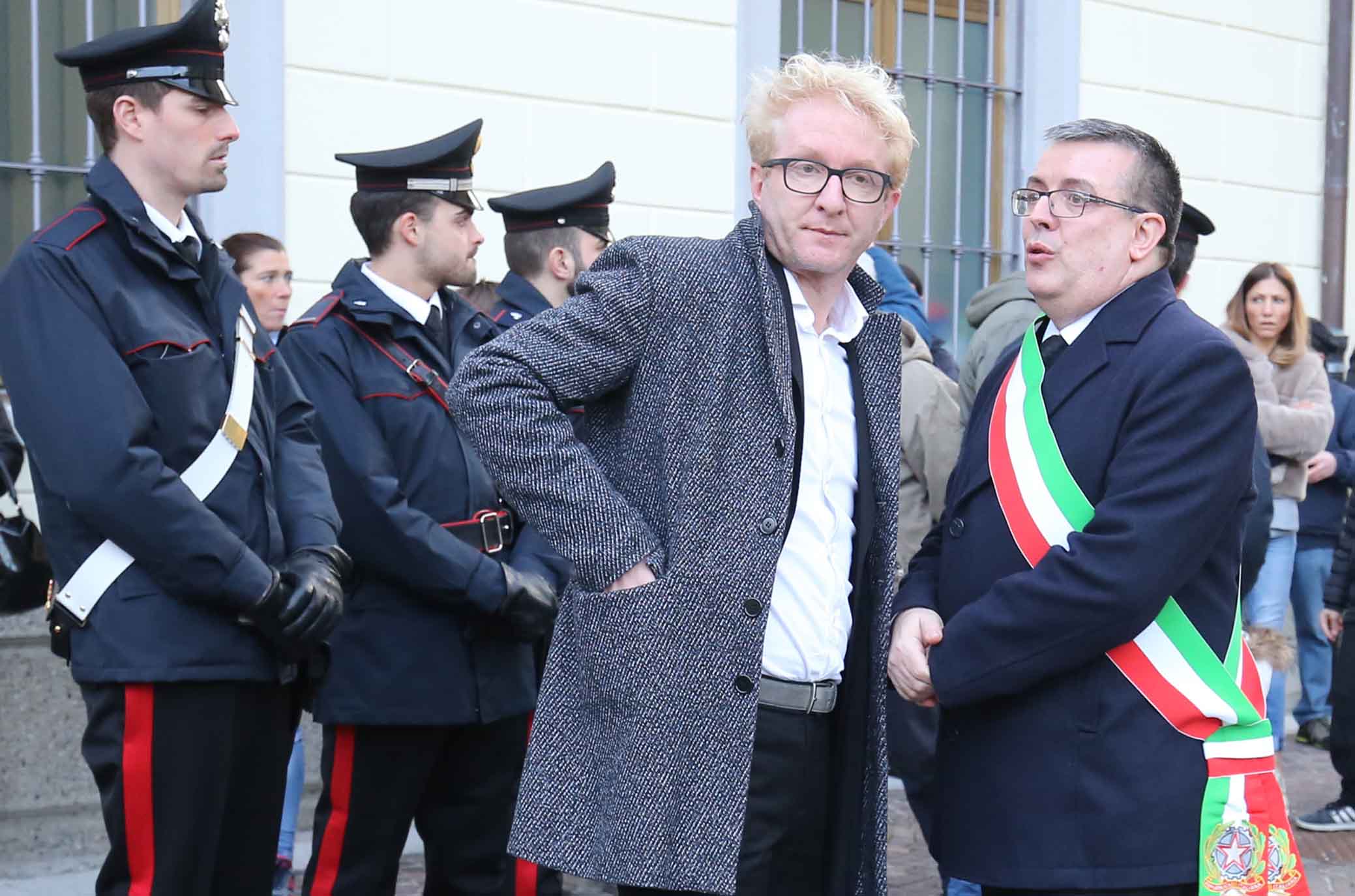 BERGAMO- SAN PELLEGRINO 08-03-2018. FUNERALI DI DAVIDE ASTORI ALL'ARRIVO A SAN PELLEGRINO. SILPRESS/GALASSI SILVANO