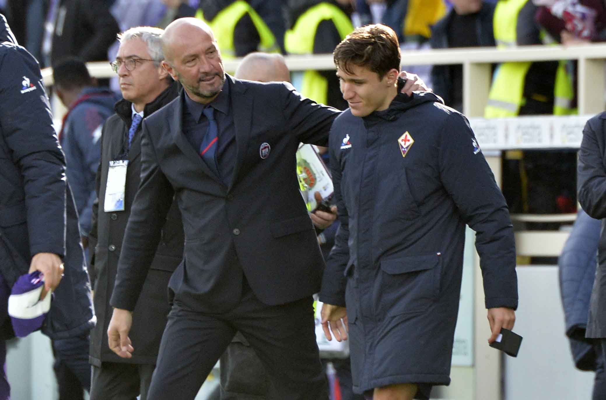 FIORENTINA-CROTONE 31-03-2018 ZENGA E CHIESA. SILPRESS/GALASSI SILVANO