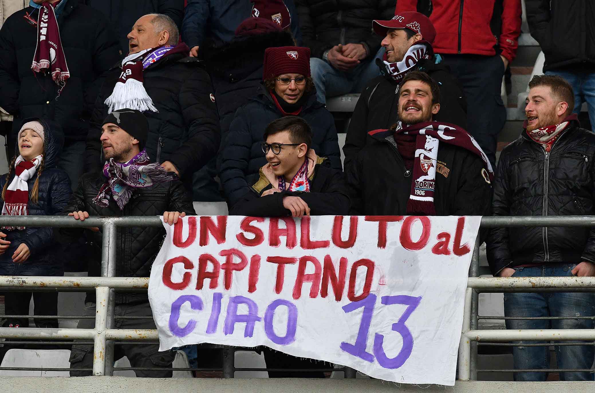 TORINO-FIORENTINA 18-03-2018. STRISCIONE IN RICORDO DI DAVIDE ASTORI. SILPRESS/GALASSI SILVANO