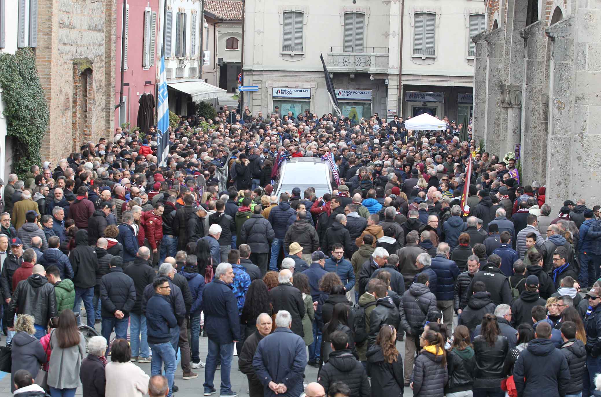 31-03-2018 Rivolta D'Adda Ph Alberto Mariani Silpress , funerali di Emiliano Mondonico allenatore Fiorentina ,Atalanta,Torino, Albinoleffe Nella Foto, la cerimonia di Emiliano Mondonico. ,