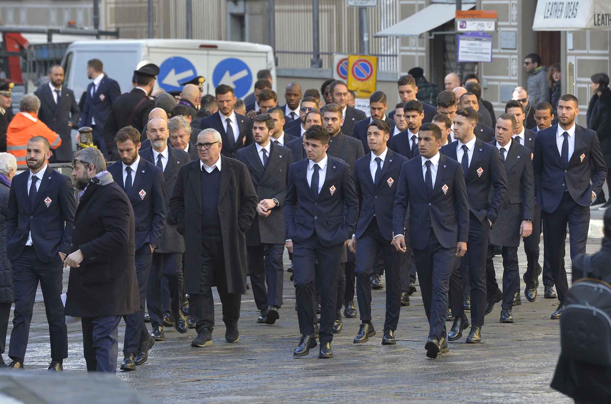 FIORENTINA 08-03-2018 I FUNERALI SOLENNI DEL CAPITANO DAVIDE ASTORI NELLA BASILICA DI SANTA CROCE A FIRENZE. FIORENTINA. SILPRESS/GALASSI SILVANO