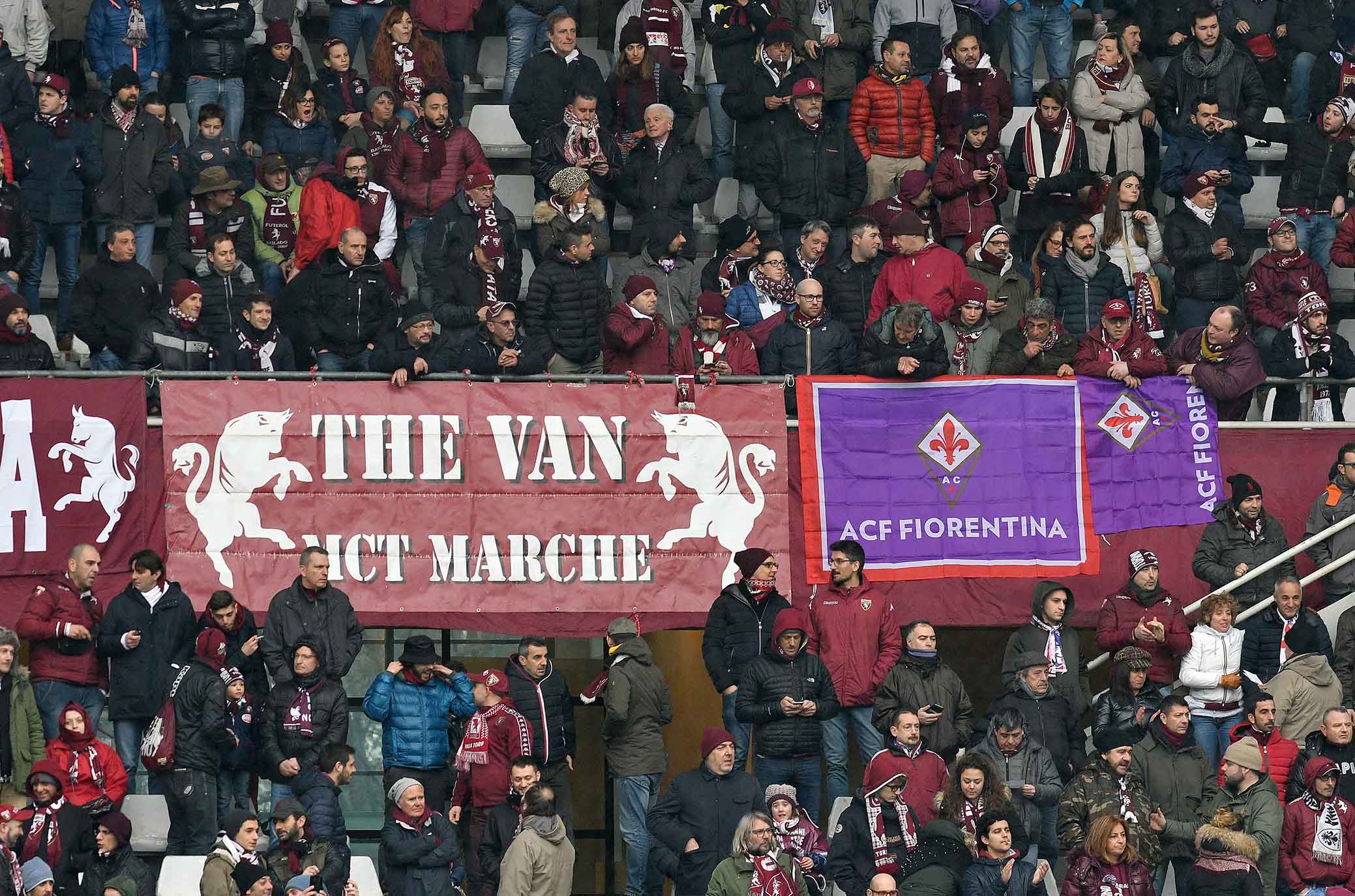 TORINO-FIORENTINA 18-03-2018. GEMELLAAGGIO FRA LE TIFOSERIE. SILPRESS/GALASSI SILVANO