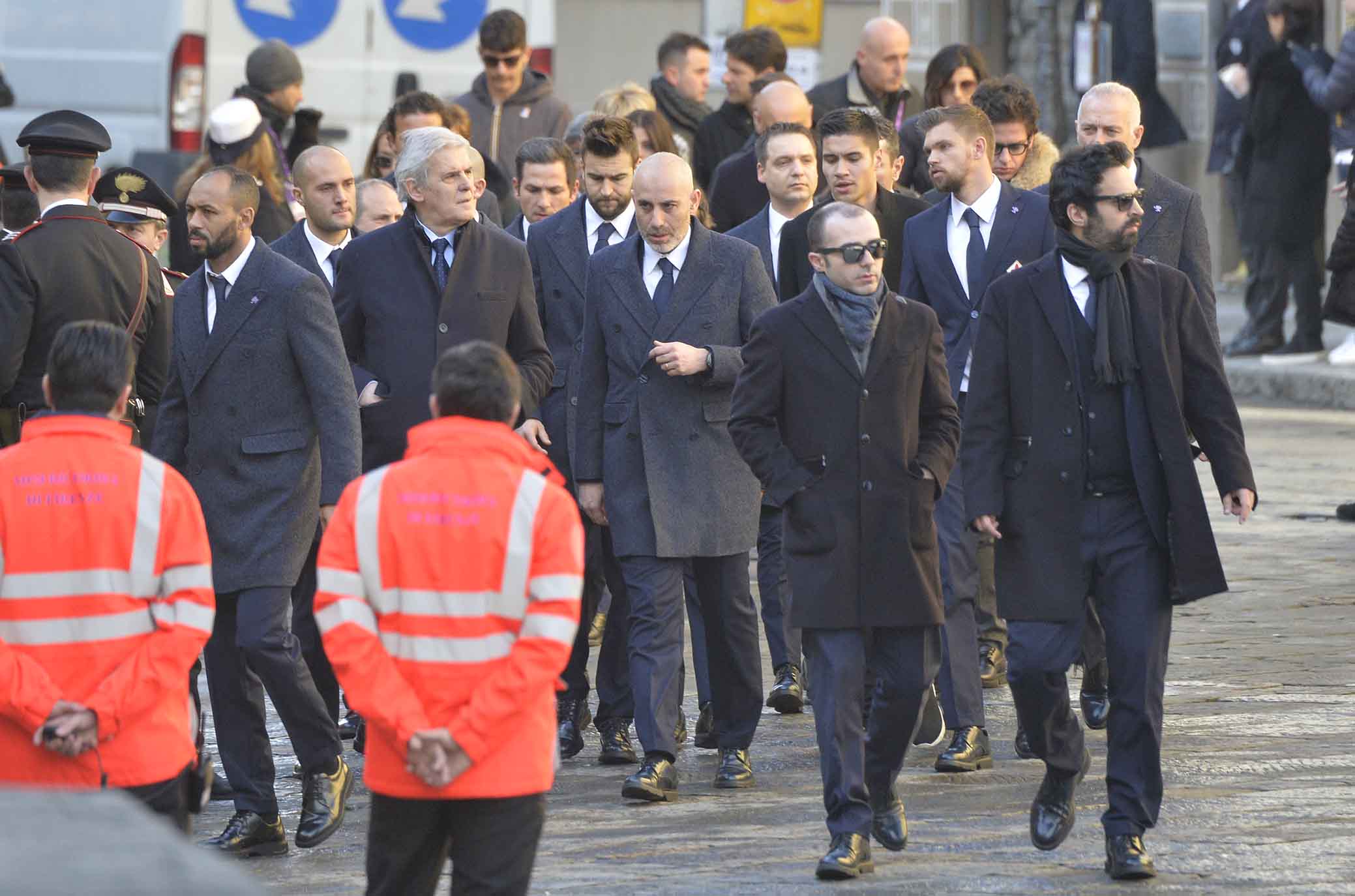 FIORENTINA 08-03-2018 I FUNERALI SOLENNI DEL CAPITANO DAVIDE ASTORI NELLA BASILICA DI SANTA CROCE A FIRENZE Luca di francesco e arturo mastronardi. SILPRESS/GALASSI SILVANO