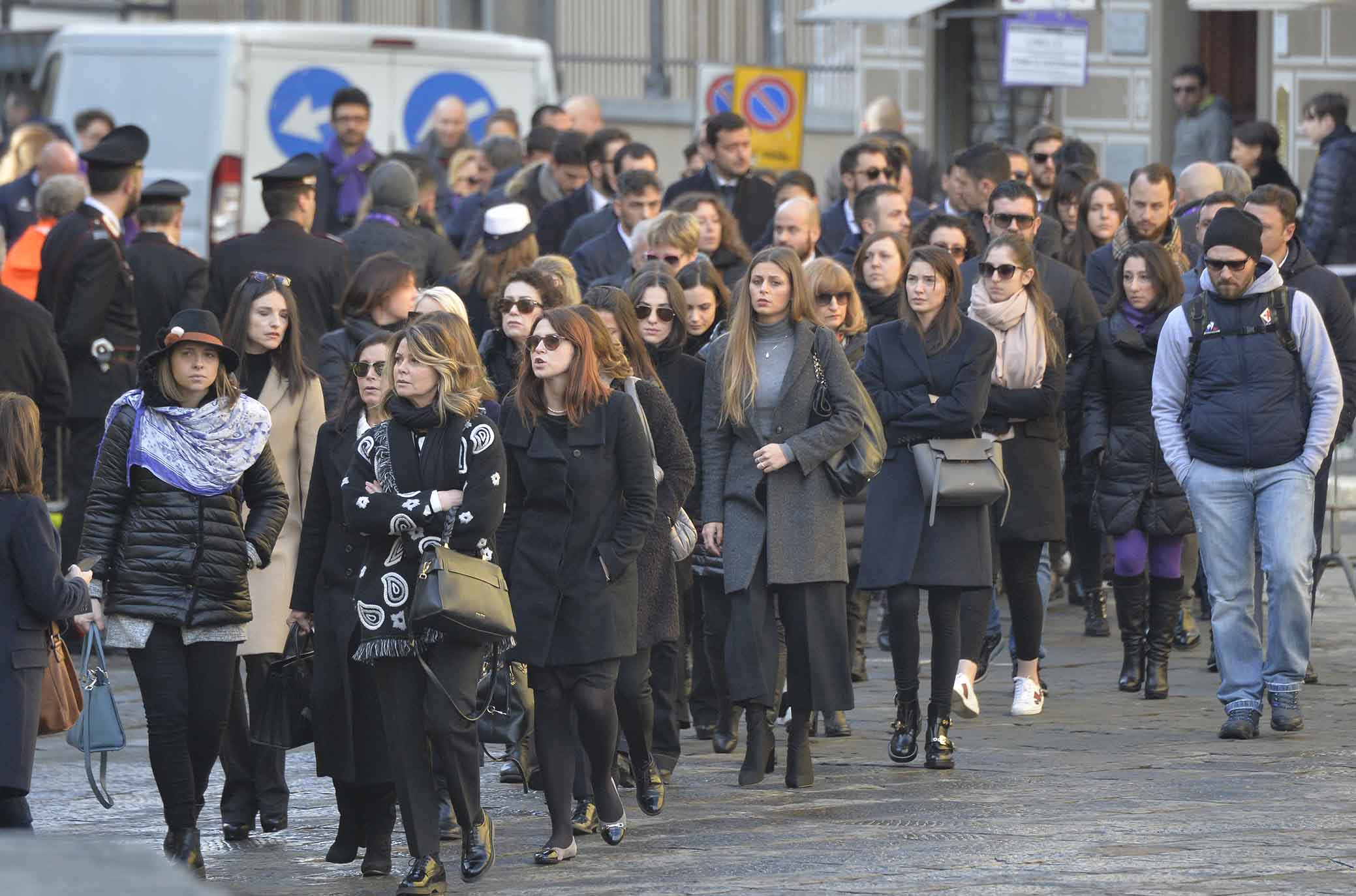 FIORENTINA 08-03-2018 I FUNERALI SOLENNI DEL CAPITANO DAVIDE ASTORI NELLA BASILICA DI SANTA CROCE A FIRENZE
