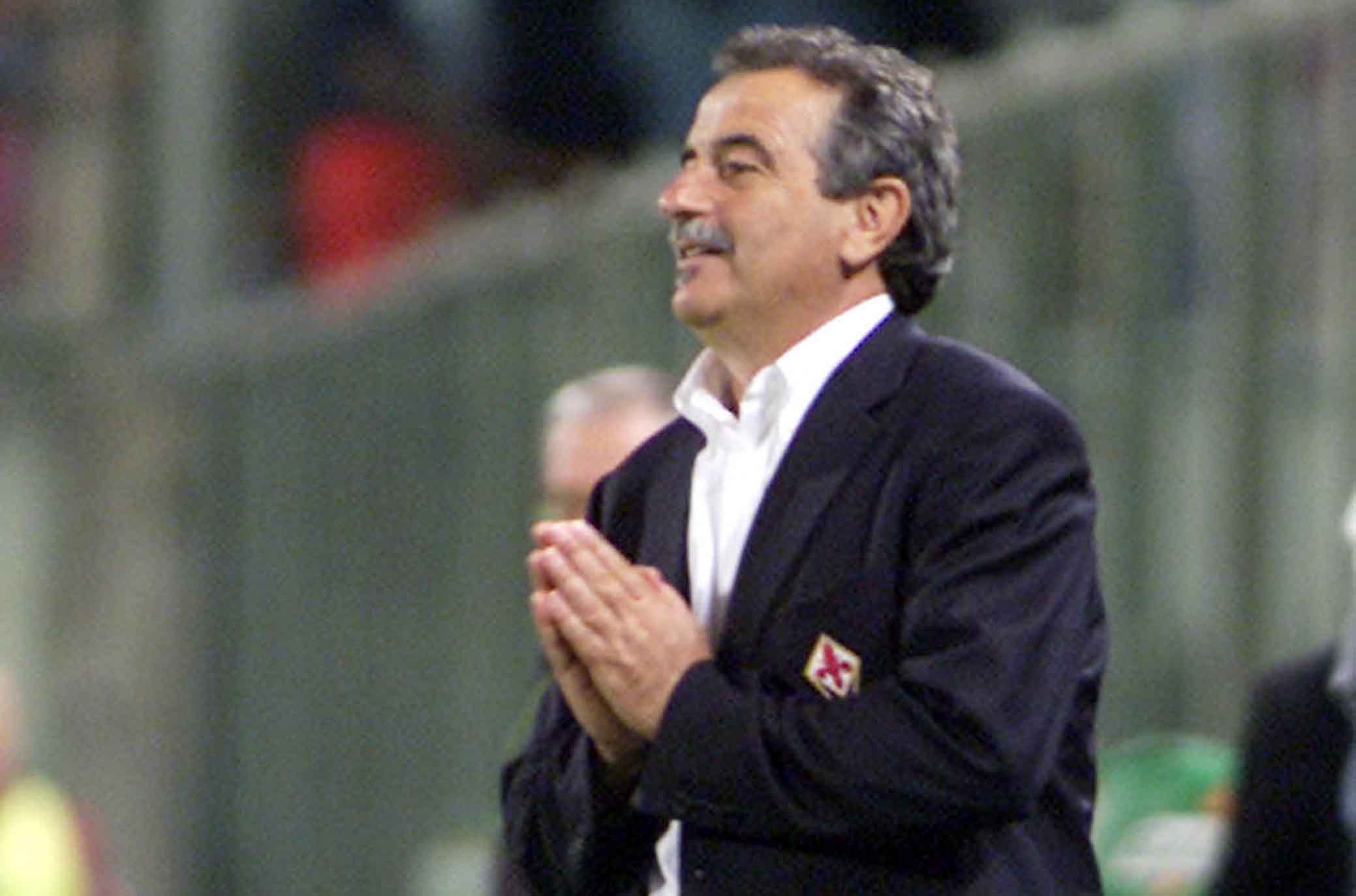 Fiorentina.Torino. Mondonico dalla panchina.