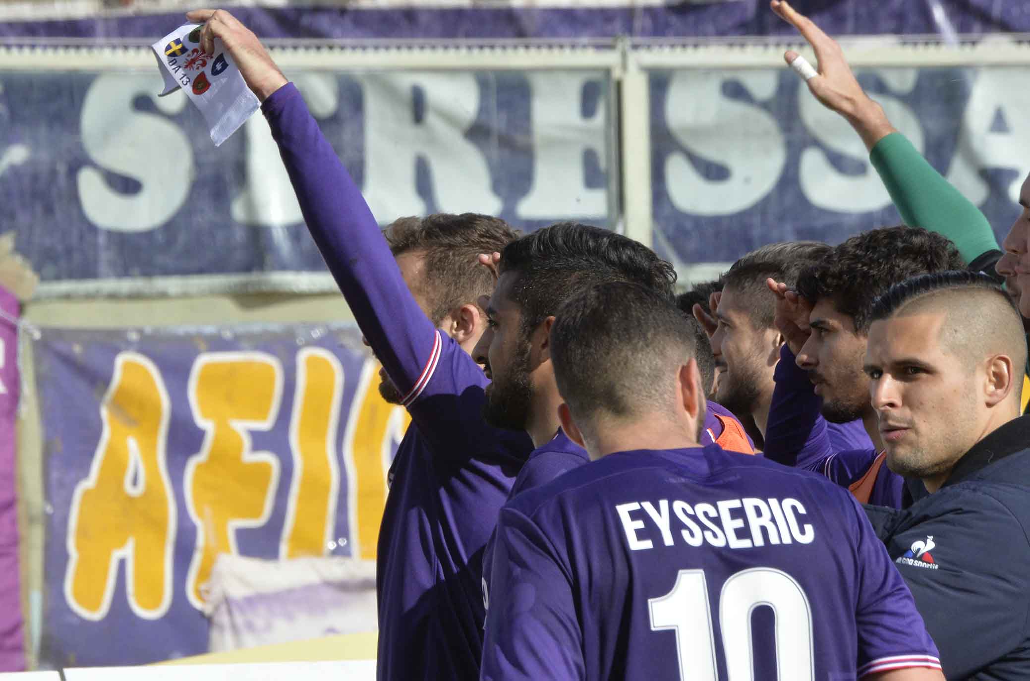 FIORENTINA-CROTONE 31-03-2018 SALUTO. SILPRESS/GALASSI SILVANO
