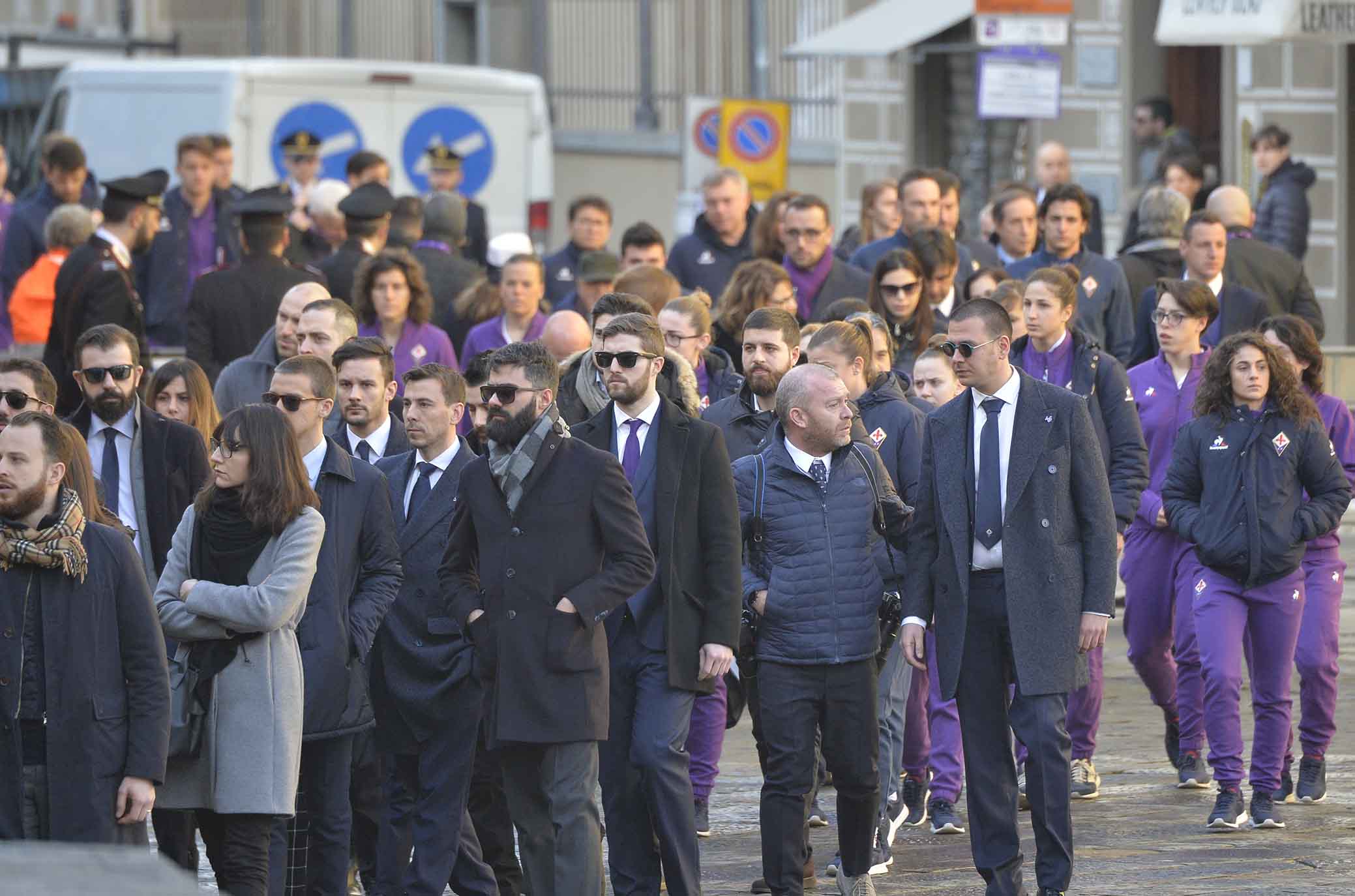 FIORENTINA 08-03-2018 I FUNERALI SOLENNI DEL CAPITANO DAVIDE ASTORI NELLA BASILICA DI SANTA CROCE A FIRENZE
