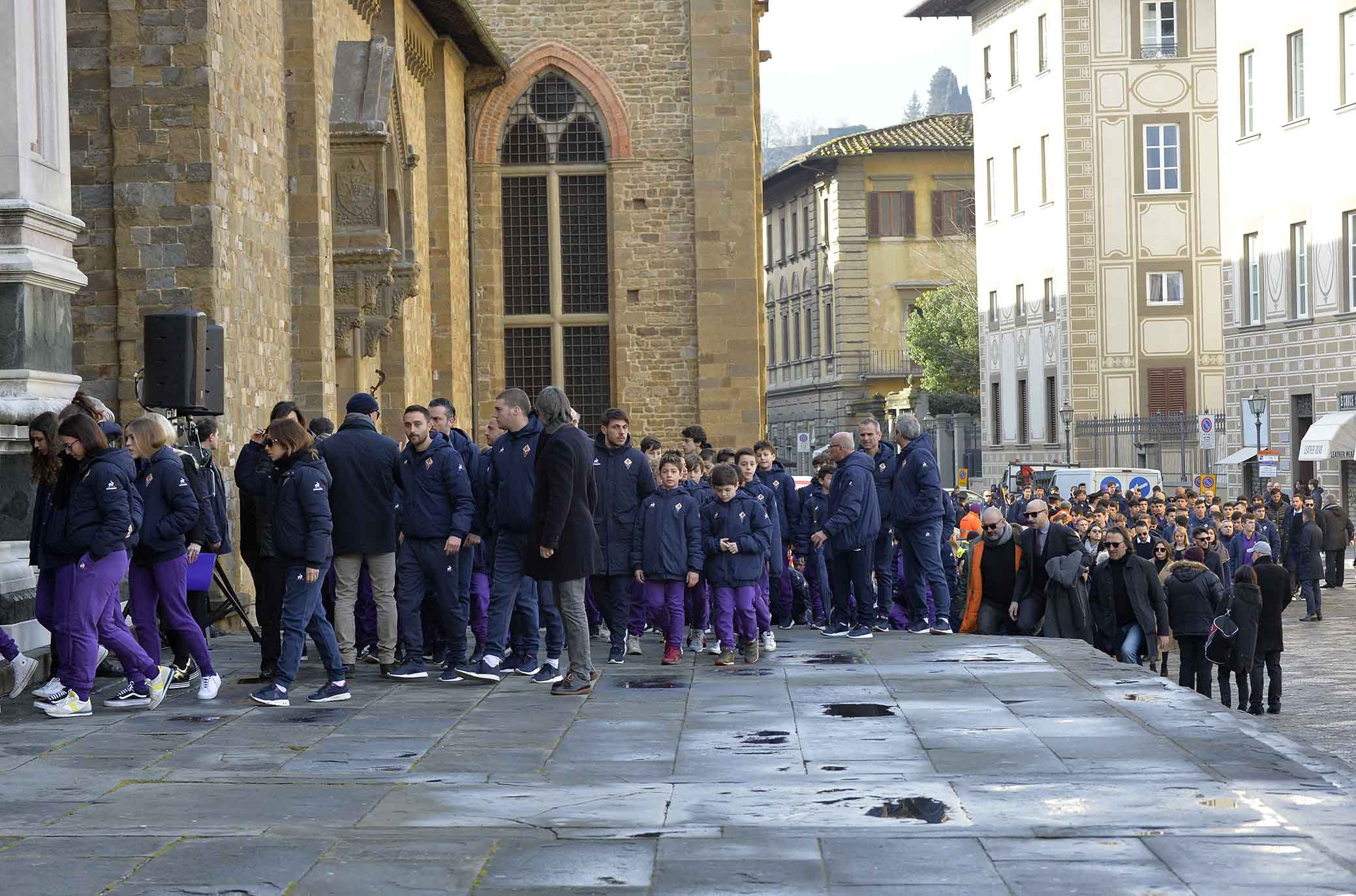 FIORENTINA 08-03-2018 I FUNERALI SOLENNI DEL CAPITANO DAVIDE ASTORI NELLA BASILICA DI SANTA CROCE A FIRENZE