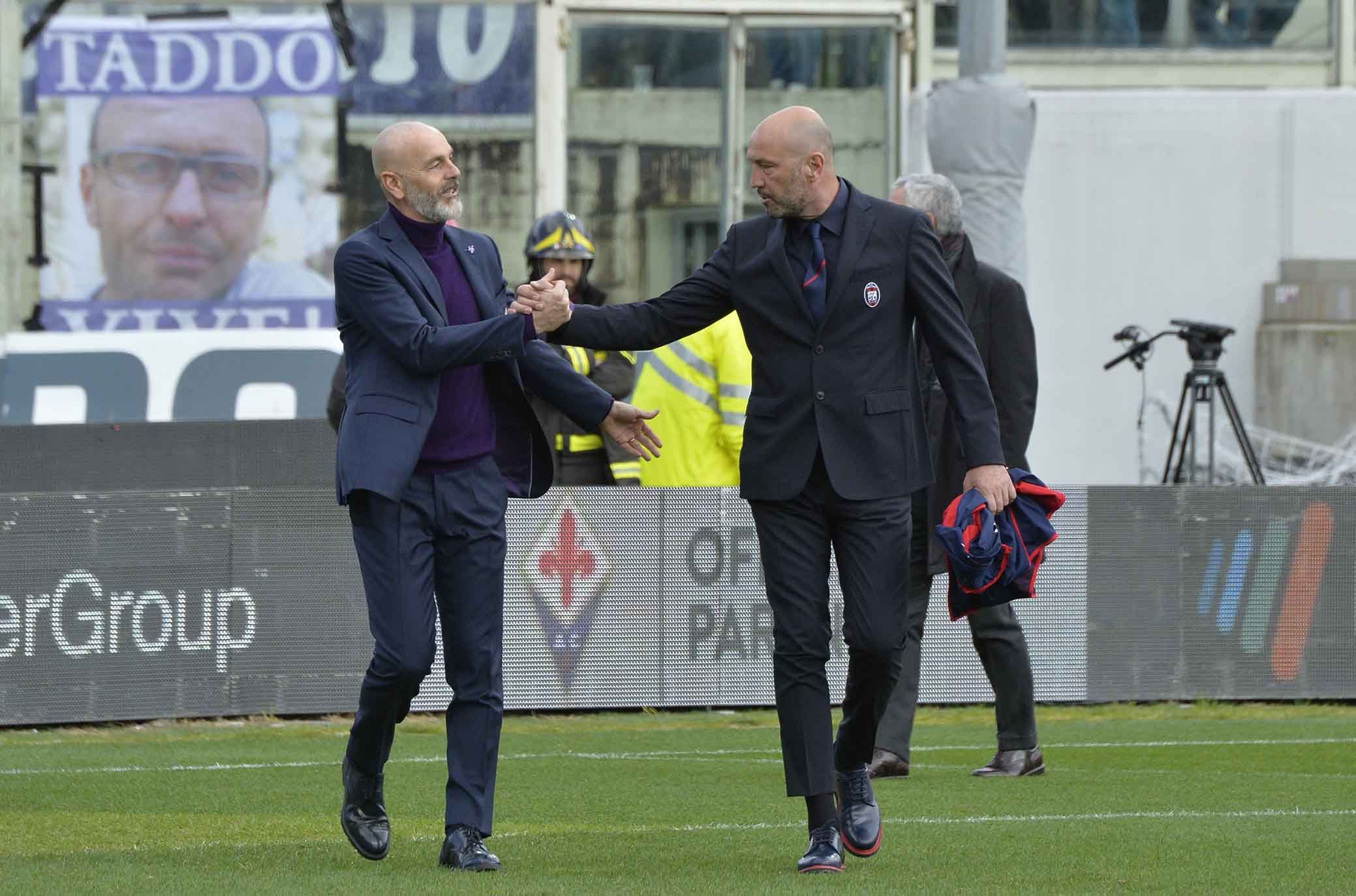 FIORENTINA-CROTONE 31-03-2018 STEFANO PIOLI E WALTER ZENGA. SILPRESS/GALASSI SILVANO