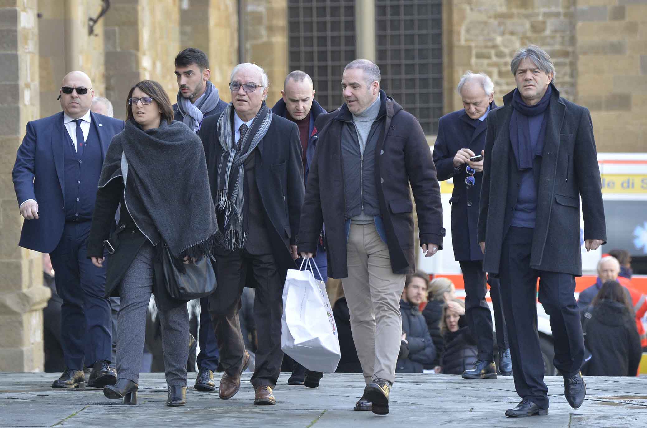 FIORENTINA 08-03-2018 I FUNERALI SOLENNI DEL CAPITANO DAVIDE ASTORI NELLA BASILICA DI SANTA CROCE A FIRENZE. SILPRESS/GALASSI SILVANO