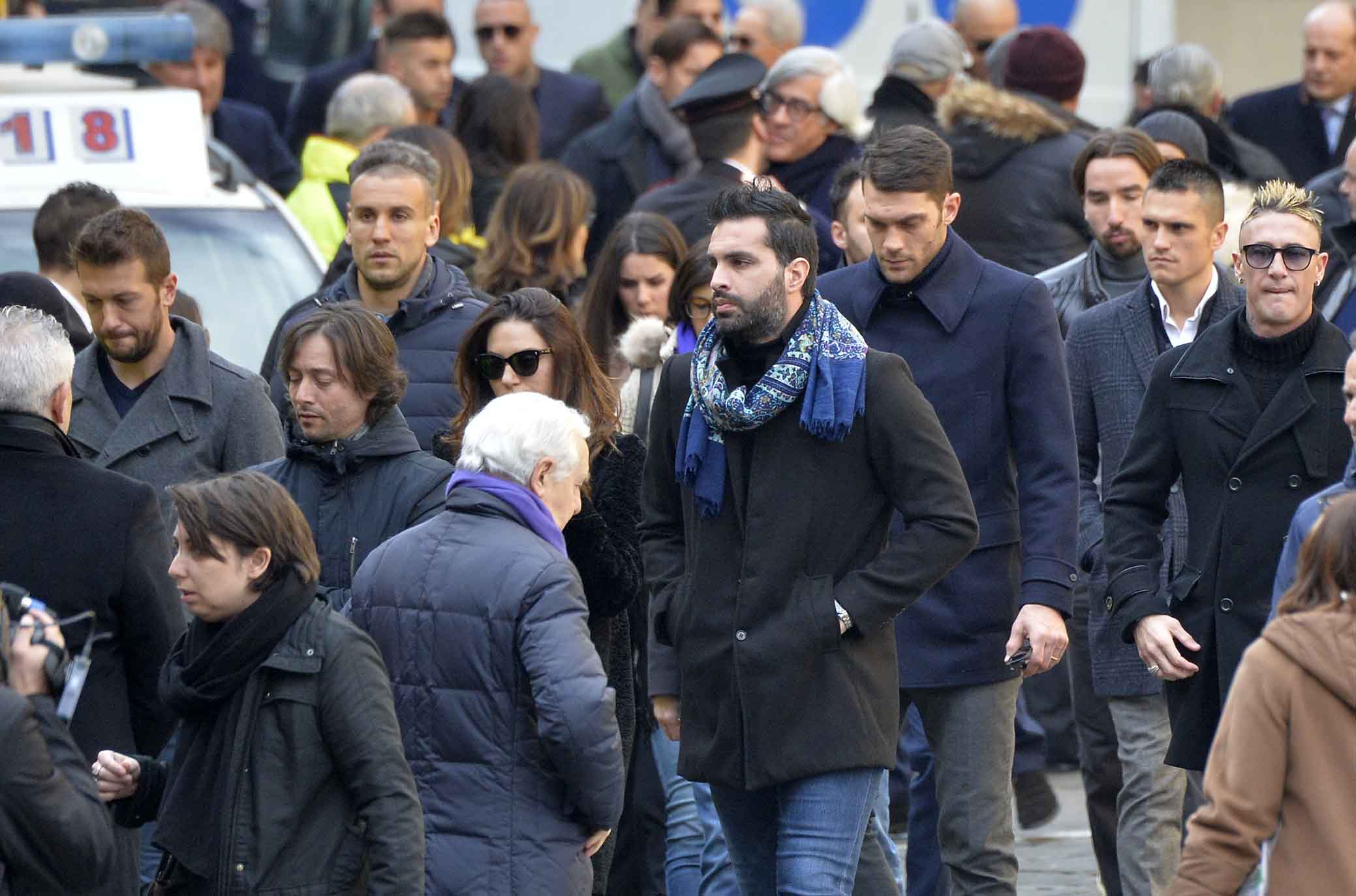 FIORENTINA 08-03-2018 I FUNERALI SOLENNI DEL CAPITANO DAVIDE ASTORI NELLA BASILICA DI SANTA CROCE A FIRENZE. SILPRESS/GALASSI SILVANO