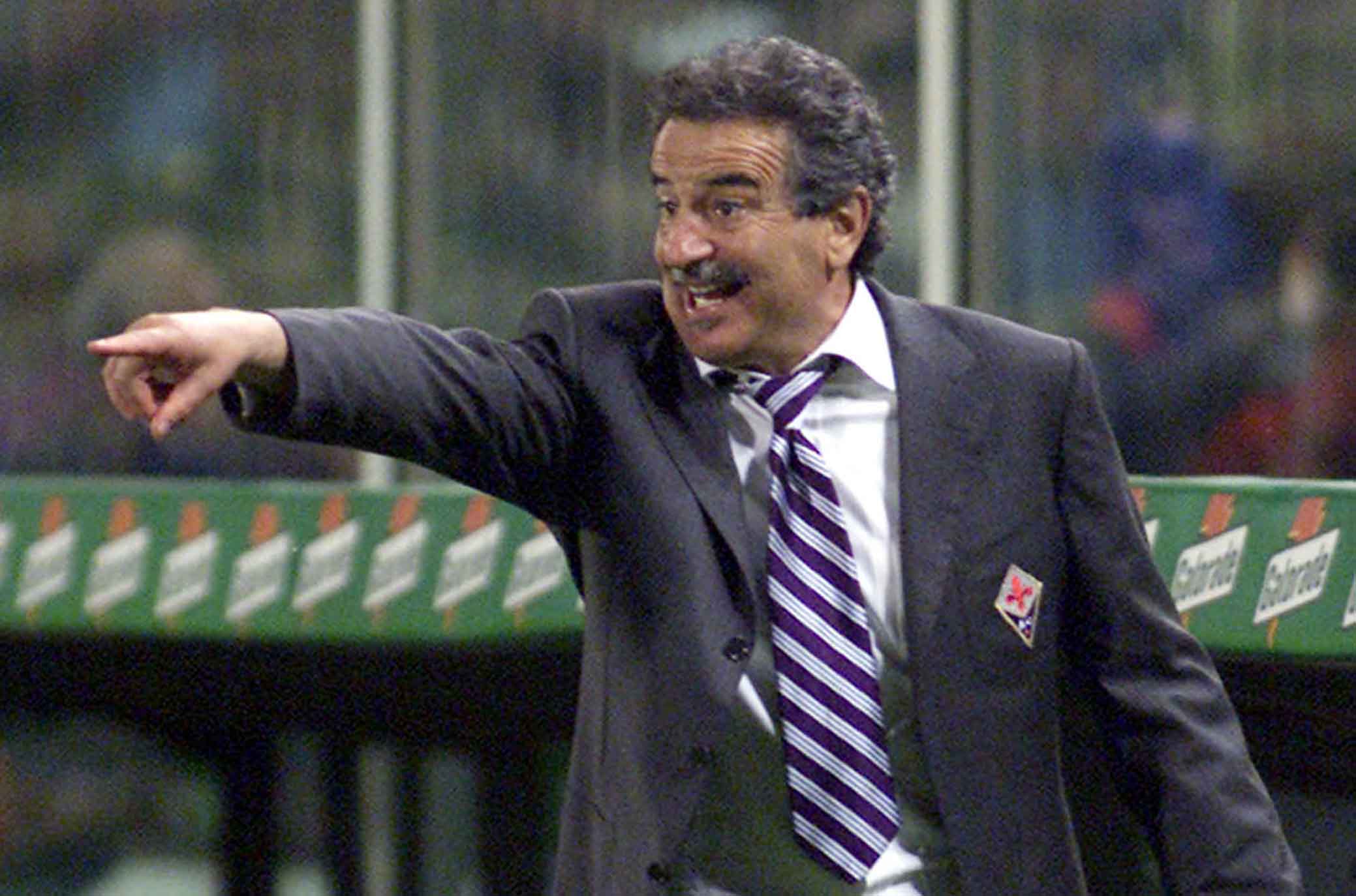Fiorentina.Ternana. Mondonico dalla panchina.