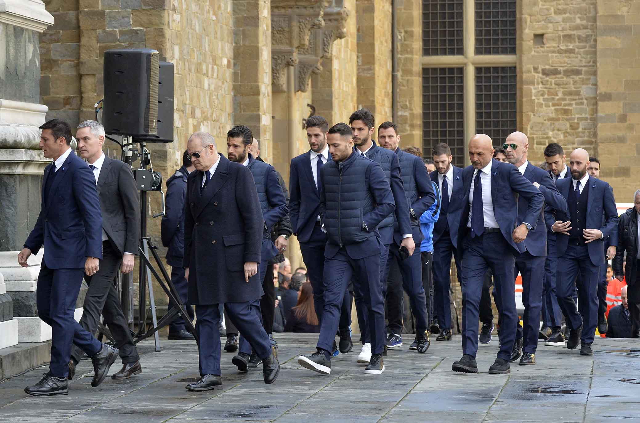 FIORENTINA 08-03-2018 I FUNERALI SOLENNI DEL CAPITANO DAVIDE ASTORI NELLA BASILICA DI SANTA CROCE A FIRENZE. INTER. SILPRESS/GALASSI SILVANO