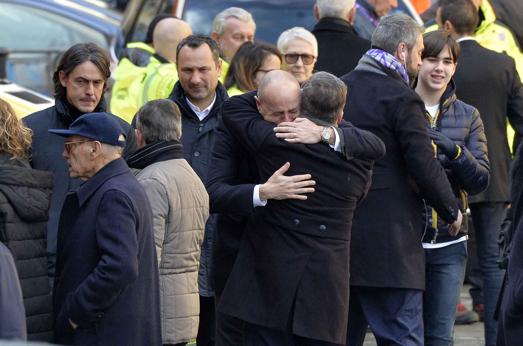 FIORENTINA 08-03-2018 I FUNERALI SOLENNI DEL CAPITANO DAVIDE ASTORI NELLA BASILICA DI SANTA CROCE A FIRENZE. SILPRESS/GALASSI SILVANO ROGG