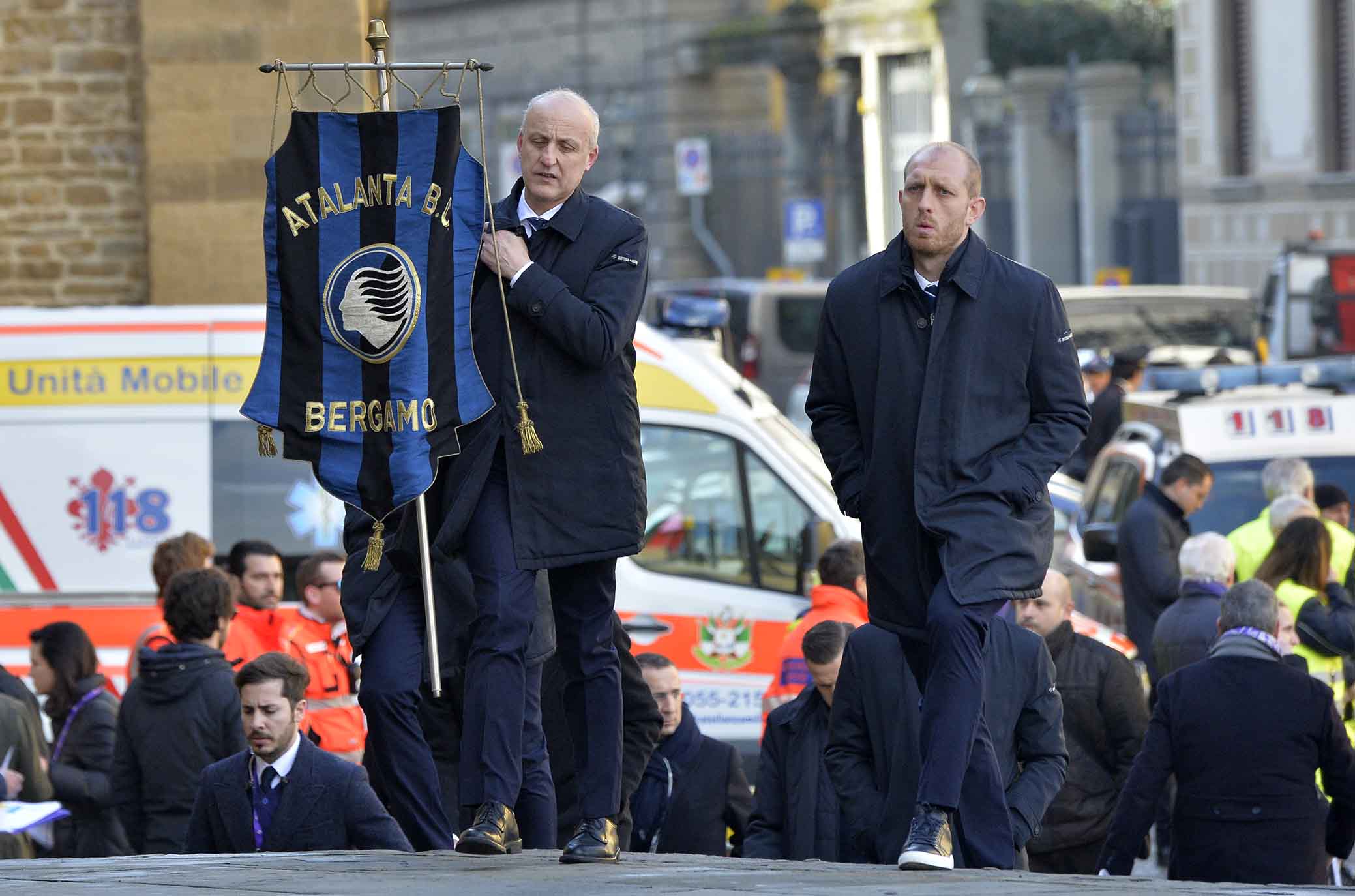 FIORENTINA 08-03-2018 I FUNERALI SOLENNI DEL CAPITANO DAVIDE ASTORI NELLA BASILICA DI SANTA CROCE A FIRENZE. ATALANTA. SILPRESS/GALASSI SILVANO