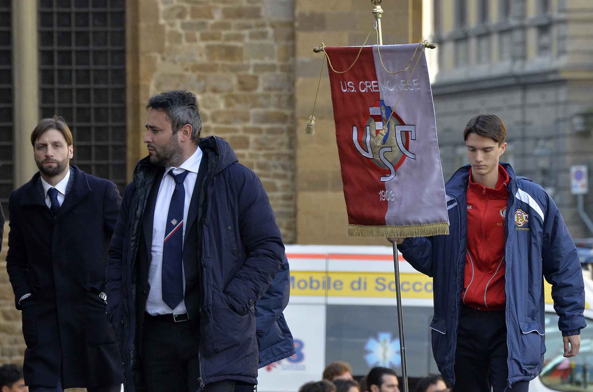 FIORENTINA 08-03-2018 I FUNERALI SOLENNI DEL CAPITANO DAVIDE ASTORI NELLA BASILICA DI SANTA CROCE A FIRENZE. CREMONESE. SILPRESS/GALASSI SILVANO