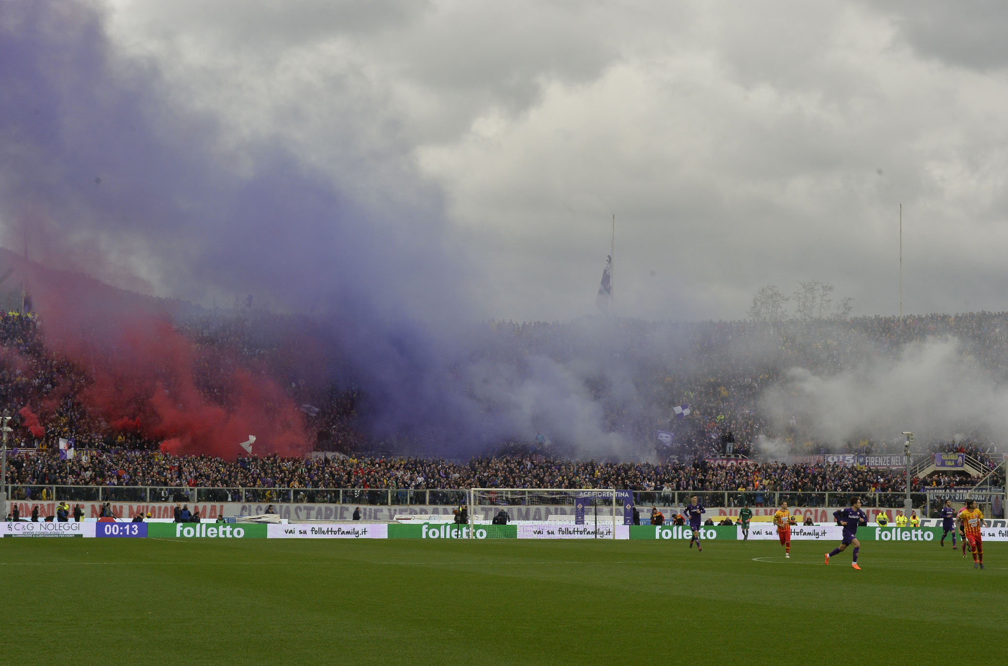 11-03-2018.FIORENTINA-BENEVENTO.COMMEMORAZIONE STRISCIONE E COREOGRAFIA PER DAVIDE ASTORI.SILPRESS