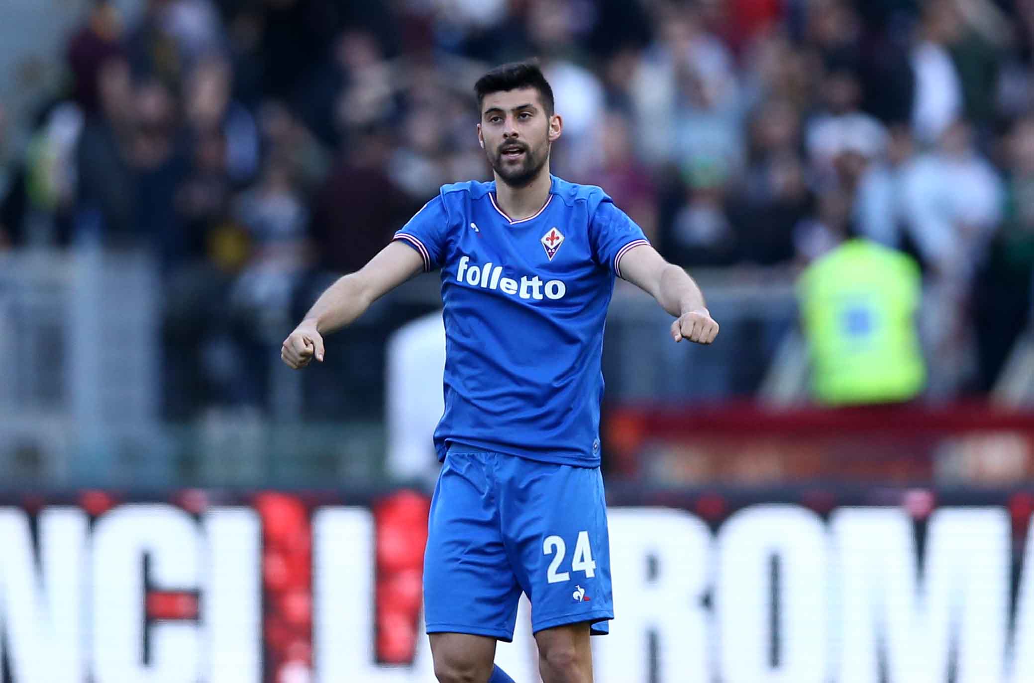 ROMA-FIORENTINA 07-04-2018. ESULTANZA DI MARCO BENASSI DOPO IL GOLSILPRESS/GALASSI SILVANO