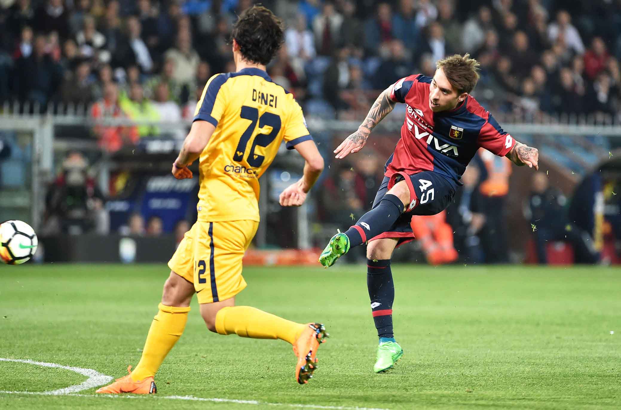 Serie A, il Genoa supera l'Hellas per 3-1. Verona a -6 dalla salvezza