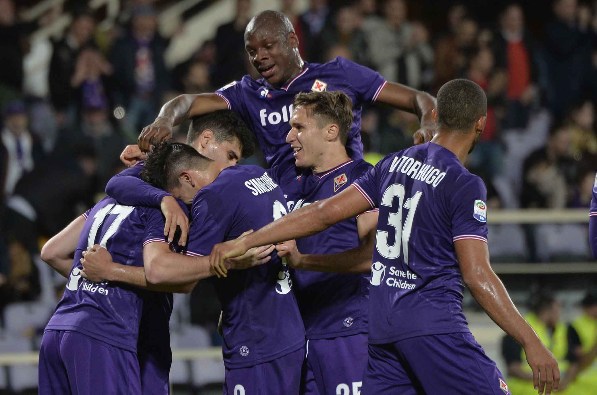 FIORENTINA-LAZIO 18-04-2018 ESULTANZA DI JORDAN VERETOUT. SILPRESS/GALASSI SILVANO