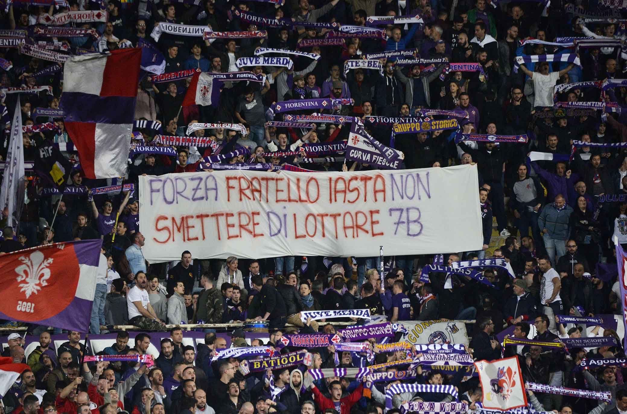 FIORENTINA-LAZIO 18-04-2018 TIFOSI. SILPRESS/GALASSI SILVANO