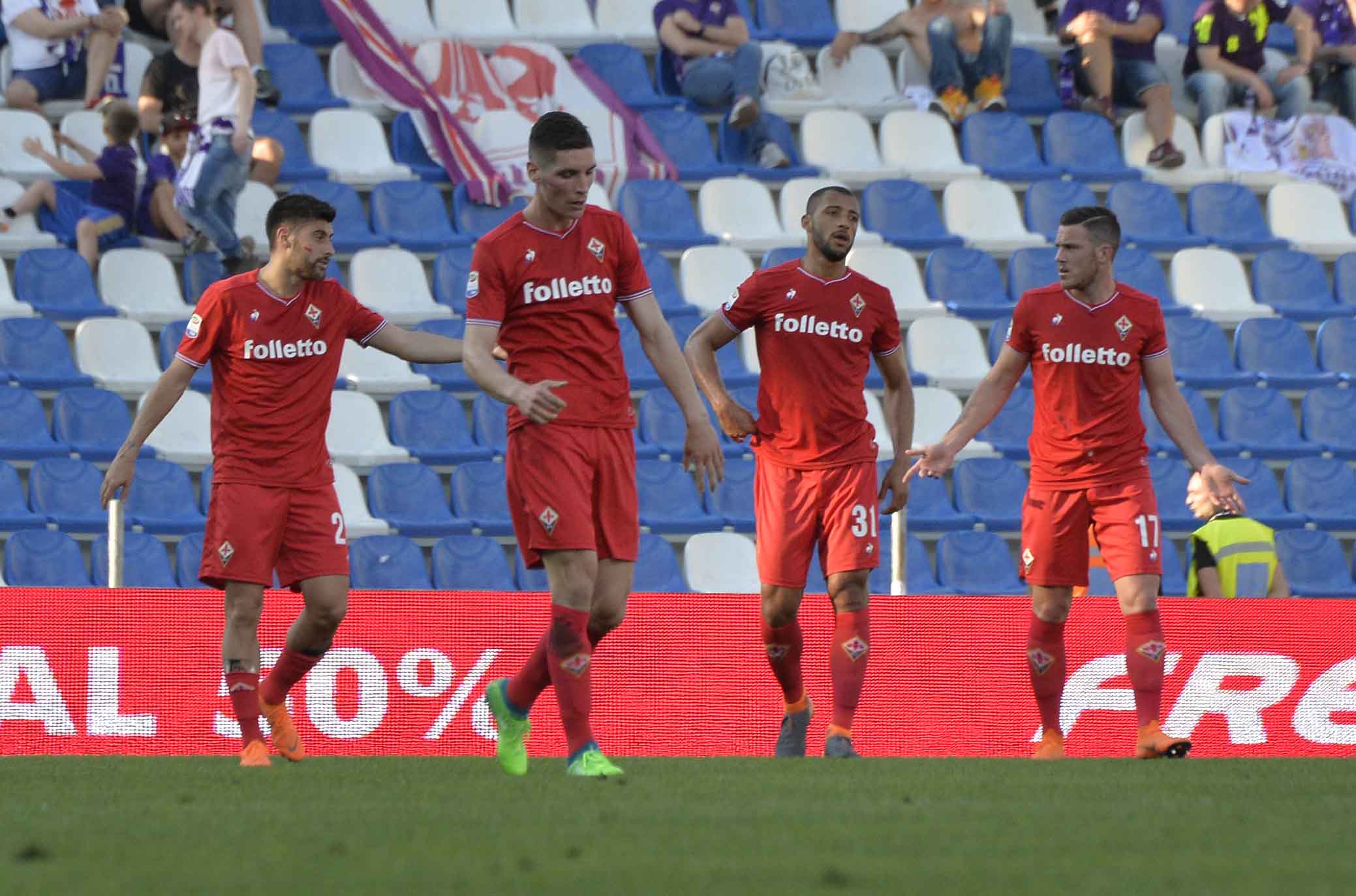 SASSUOLO-FIORENTINA 21-04-2018 DELUSIONE. SILPRESS/GALASSI SILVANO