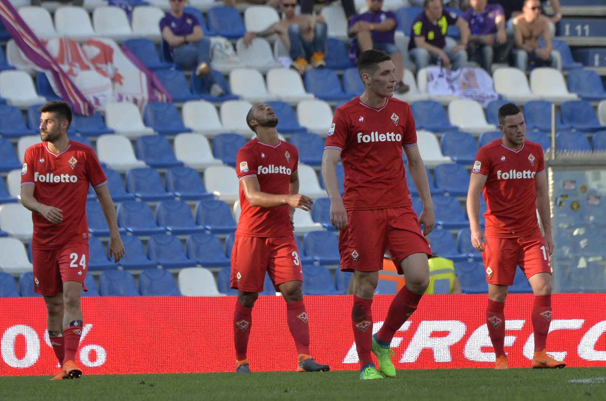 SASSUOLO-FIORENTINA 21-04-2018 DELUSIONE. SILPRESS/GALASSI SILVANO