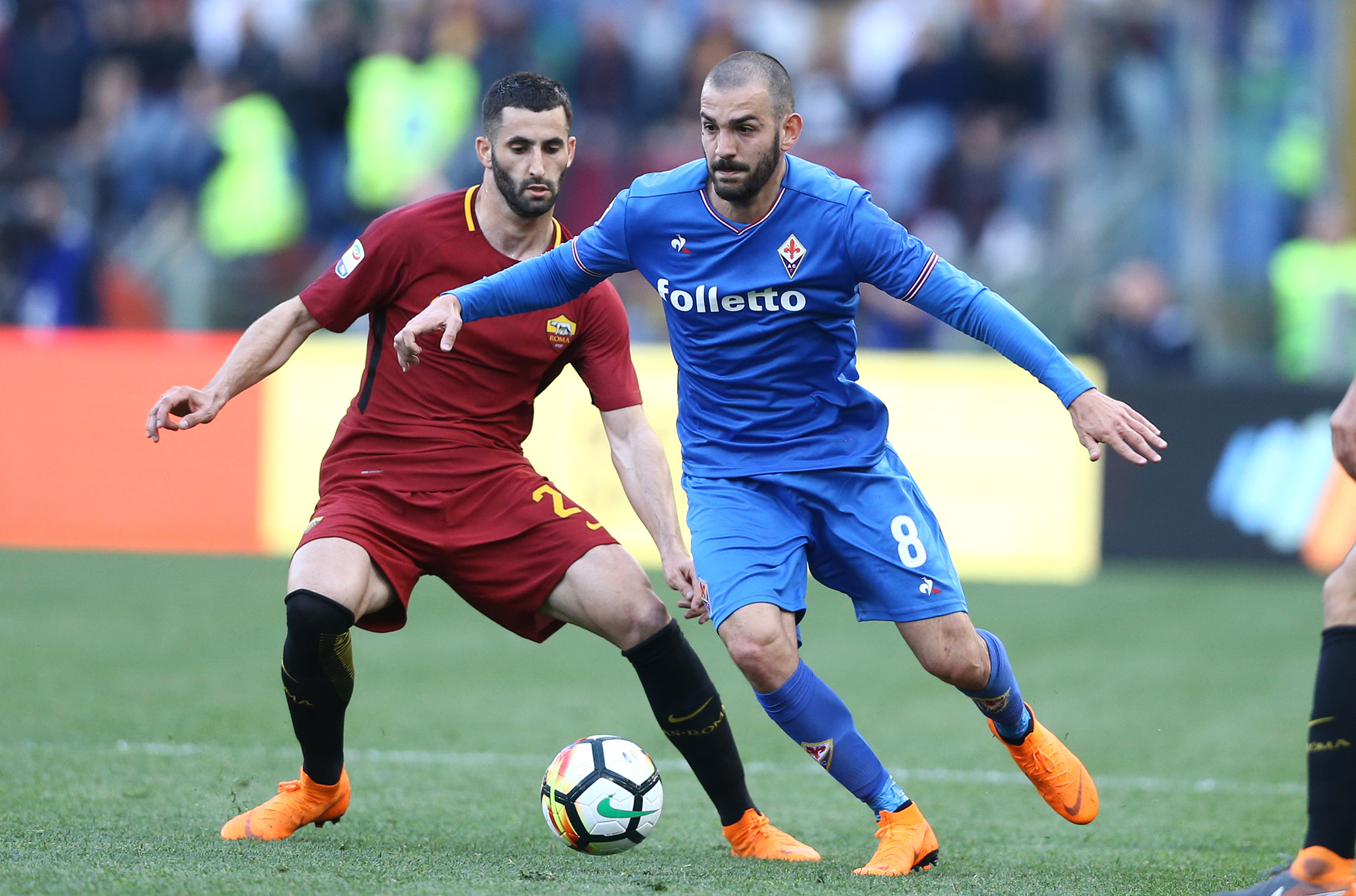 ROMA-FIORENTINA 07-04-2018. RICCARDO SAPONARA E GONALONS. SILPRESS/GALASSI SILVANO